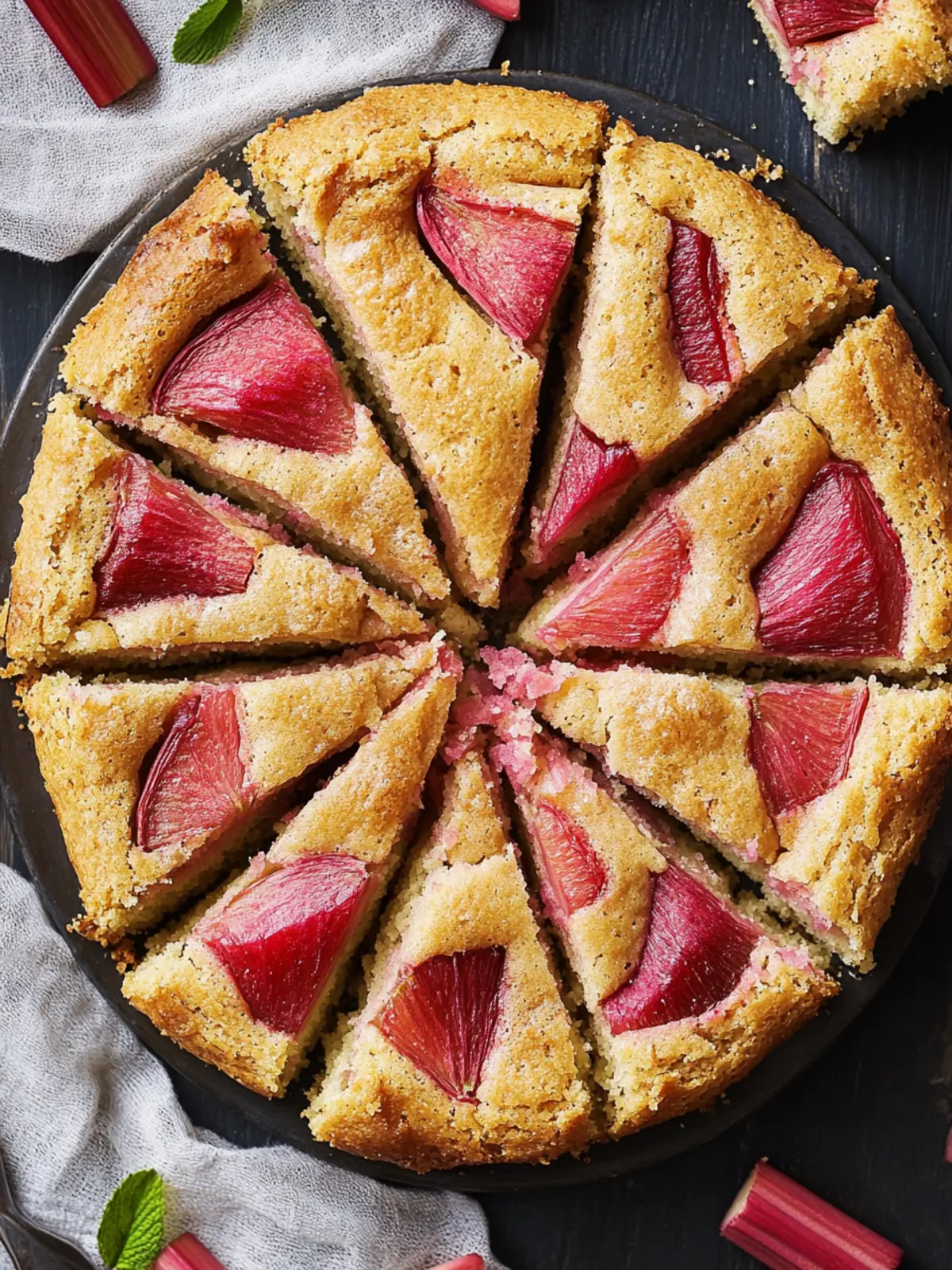 Deliciously Easy Rhubarb Cake for Spring Celebrations 4 Rhubarb Cake