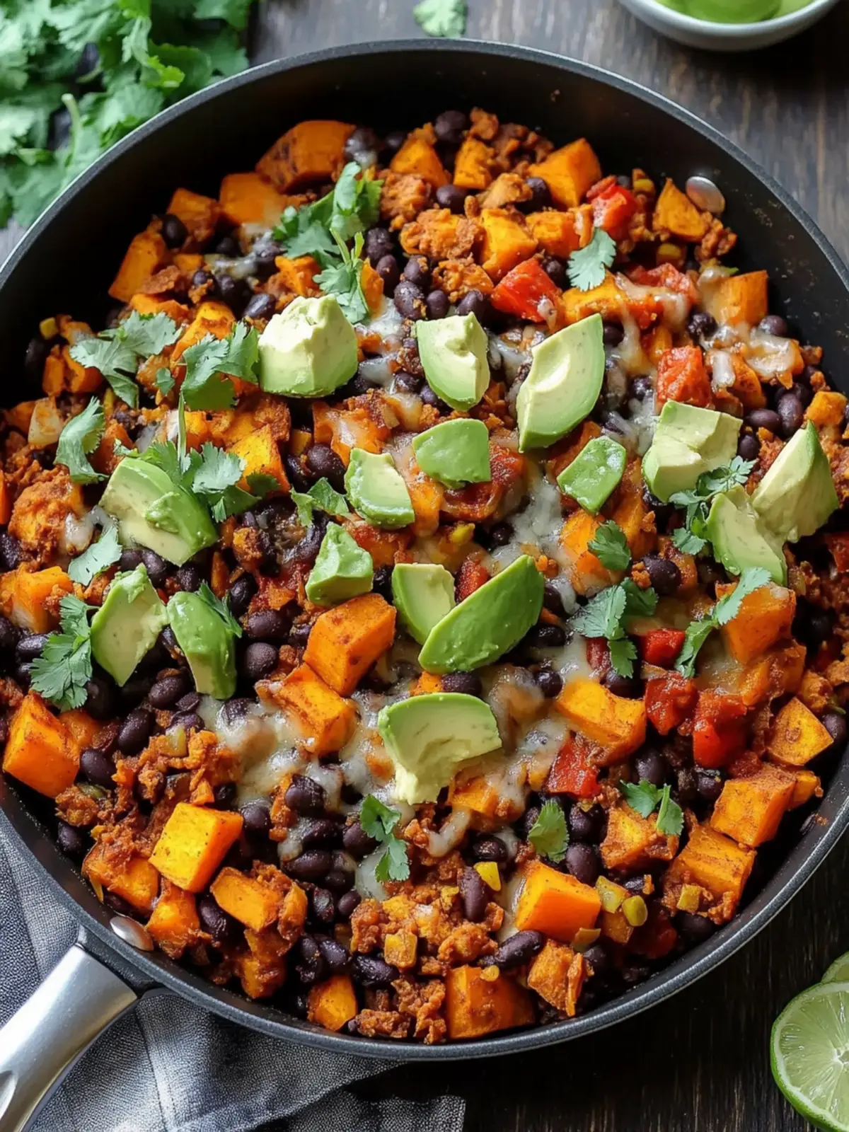 Black Bean Sweet Potato Taco Skillet: Flavor in 30 Minutes! 2 Black Bean Sweet Potato Taco Skillet