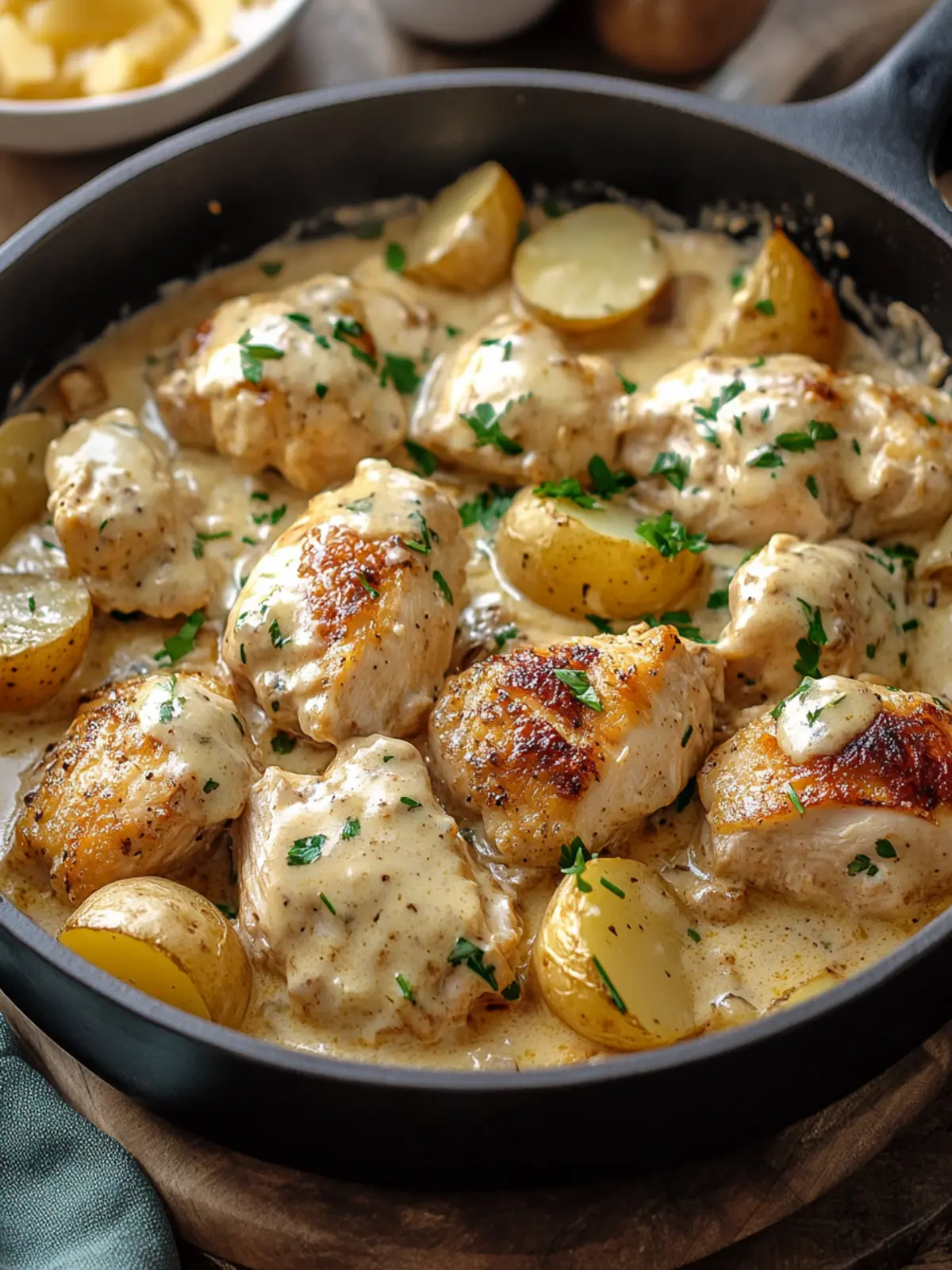 Dutch Oven Creamy Ranch Chicken & Potatoes for Cozy Nights 4 Dutch Oven Creamy Ranch Chicken & Potatoes