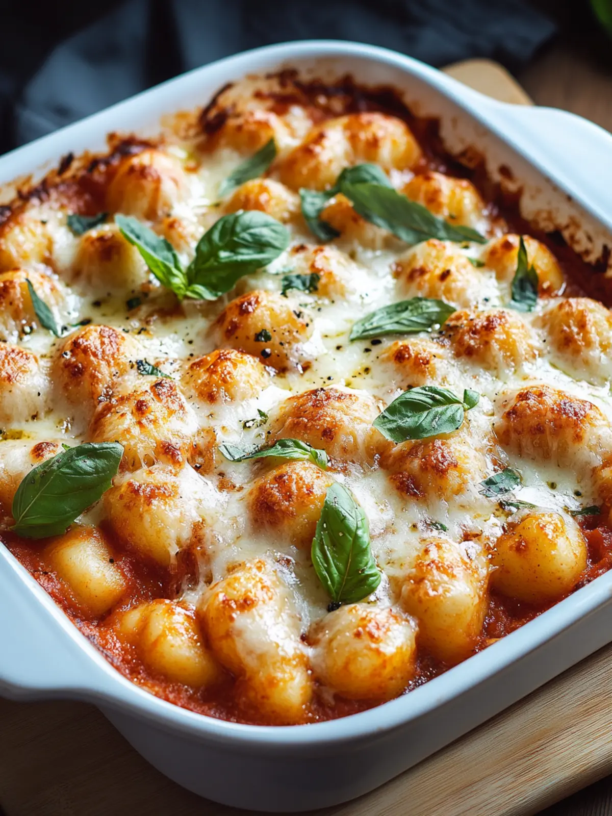 Baked Gnocchi with Tomato & Mozzarella for Cozy Nights 2 Baked Gnocchi with Tomato & Mozzarella