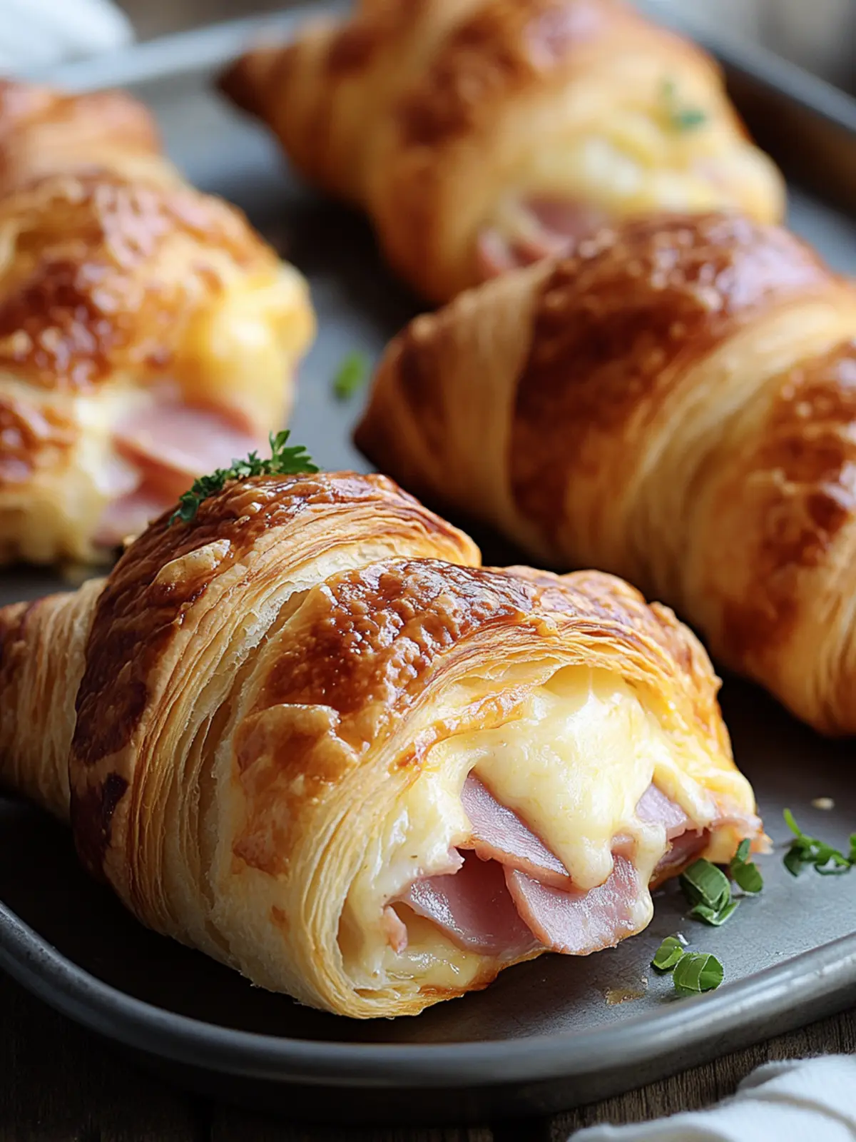 Savory Baked Ham and Cheese Croissants in Just 30 Minutes 4 Baked Ham and Cheese Croissants