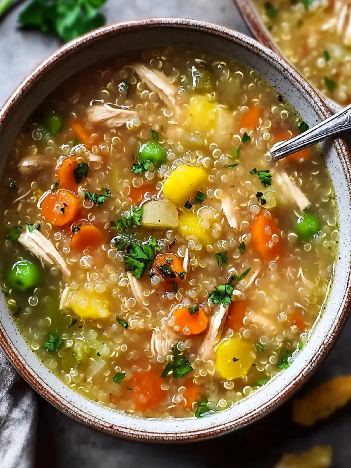 Comforting Chicken Vegetable Quinoa Soup for Cozy Nights 3 Chicken Vegetable Quinoa Soup