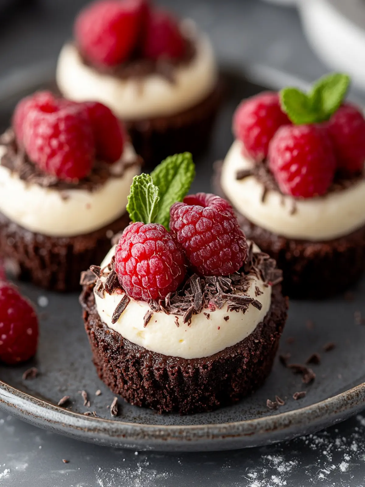 Mini Chocolate Raspberry Cheesecakes to Delight Any Sweet Tooth 5 Mini Chocolate Raspberry Cheesecakes