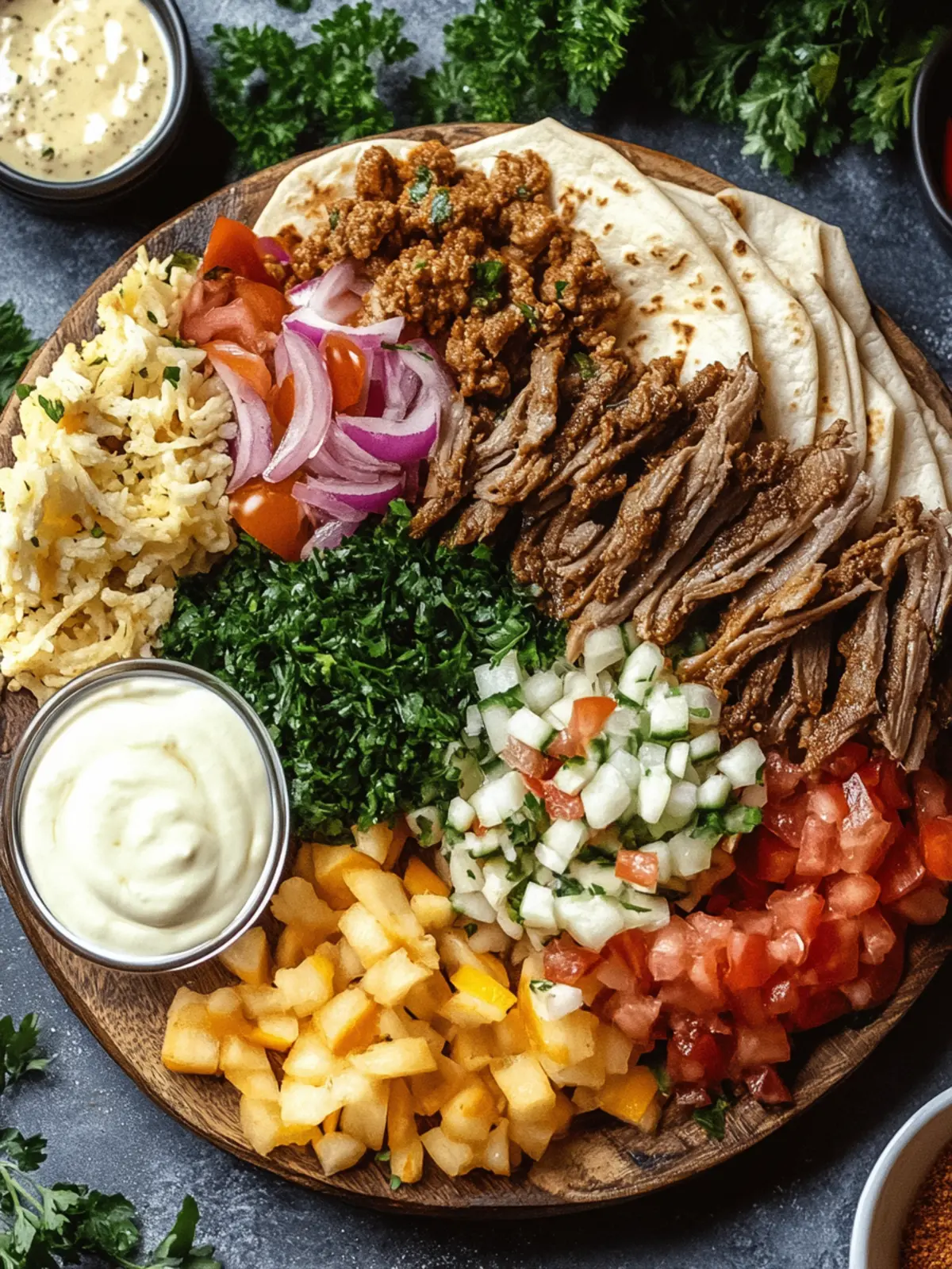 Irresistible Lebanese Shawarma Platter for Sharing Joy 5 Lebanese Shawarma Platter