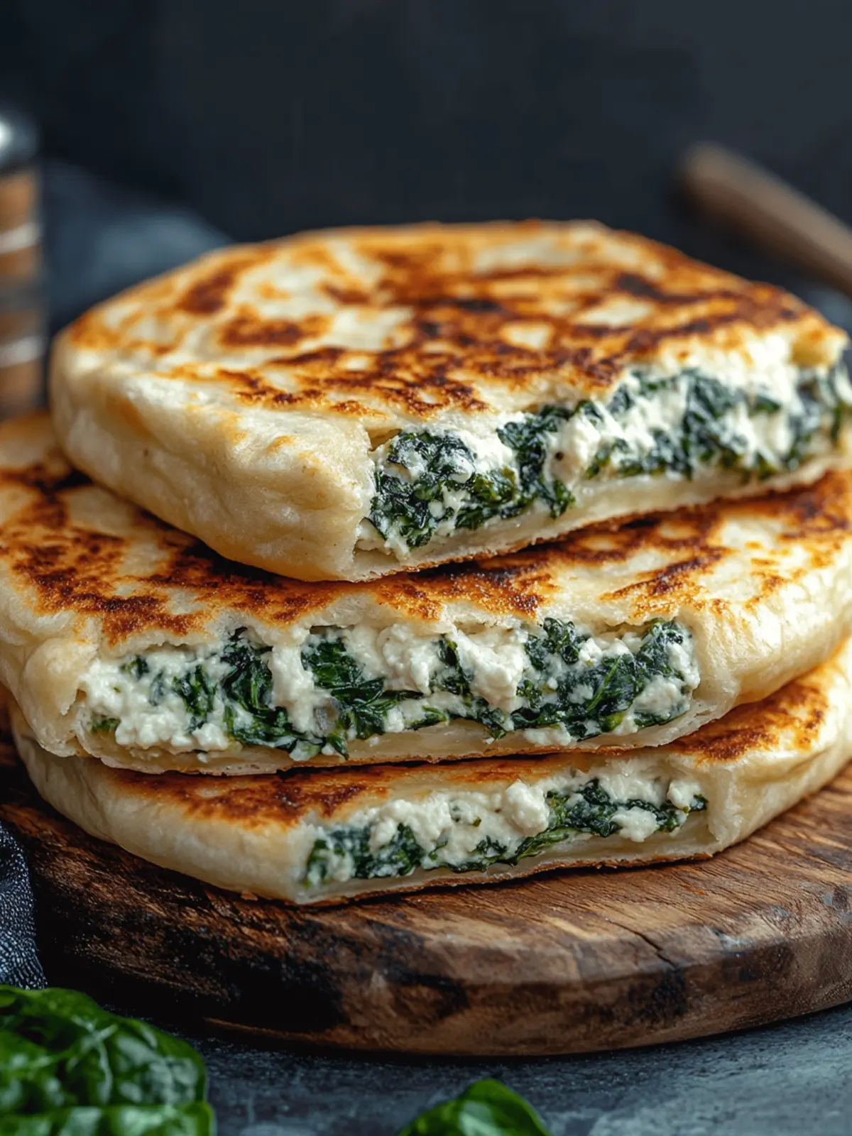 Cheesy Spinach Stuffed Flatbreads That Will Wow Your Taste Buds 3 Cheesy Spinach Stuffed Flatbreads