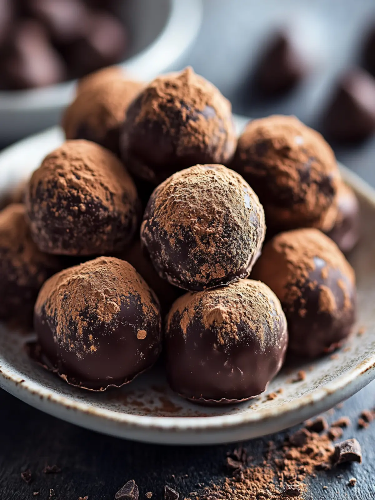 Irresistible Dark Chocolate Truffles Made in 15 Minutes 3 Dark Chocolate Truffles