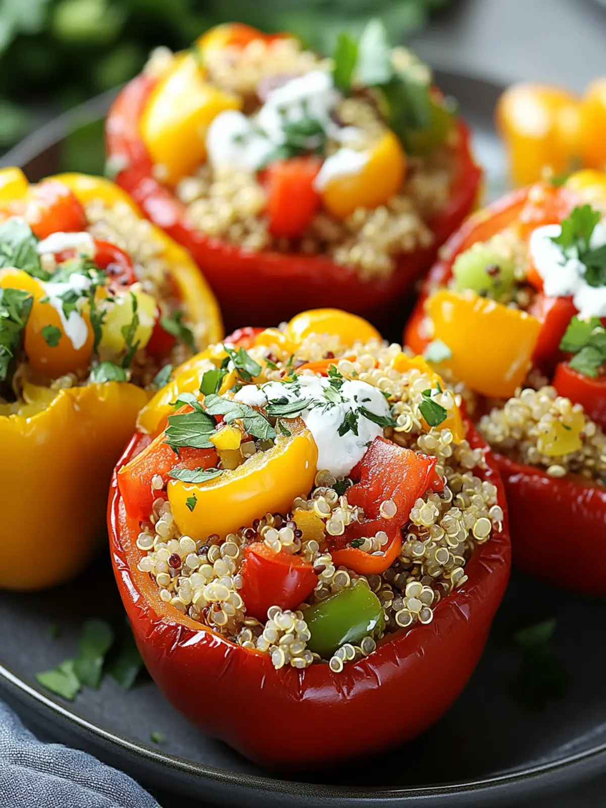 Mediterranean Quinoa Stuffed Peppers for a Vibrant Meal 3 Mediterranean Quinoa Stuffed Peppers