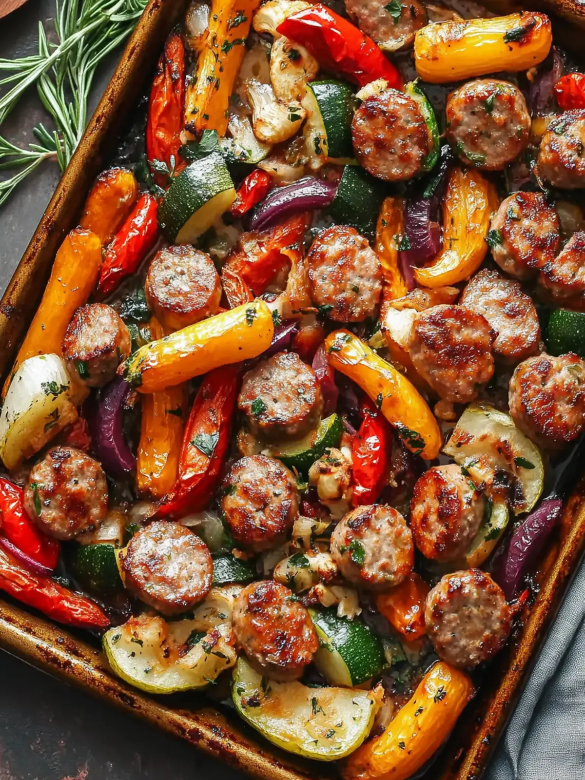 Savor the Flavor: Sausage and Vegetable Sheet Pan Dinner 2 Sausage and Vegetable Sheet Pan Dinner