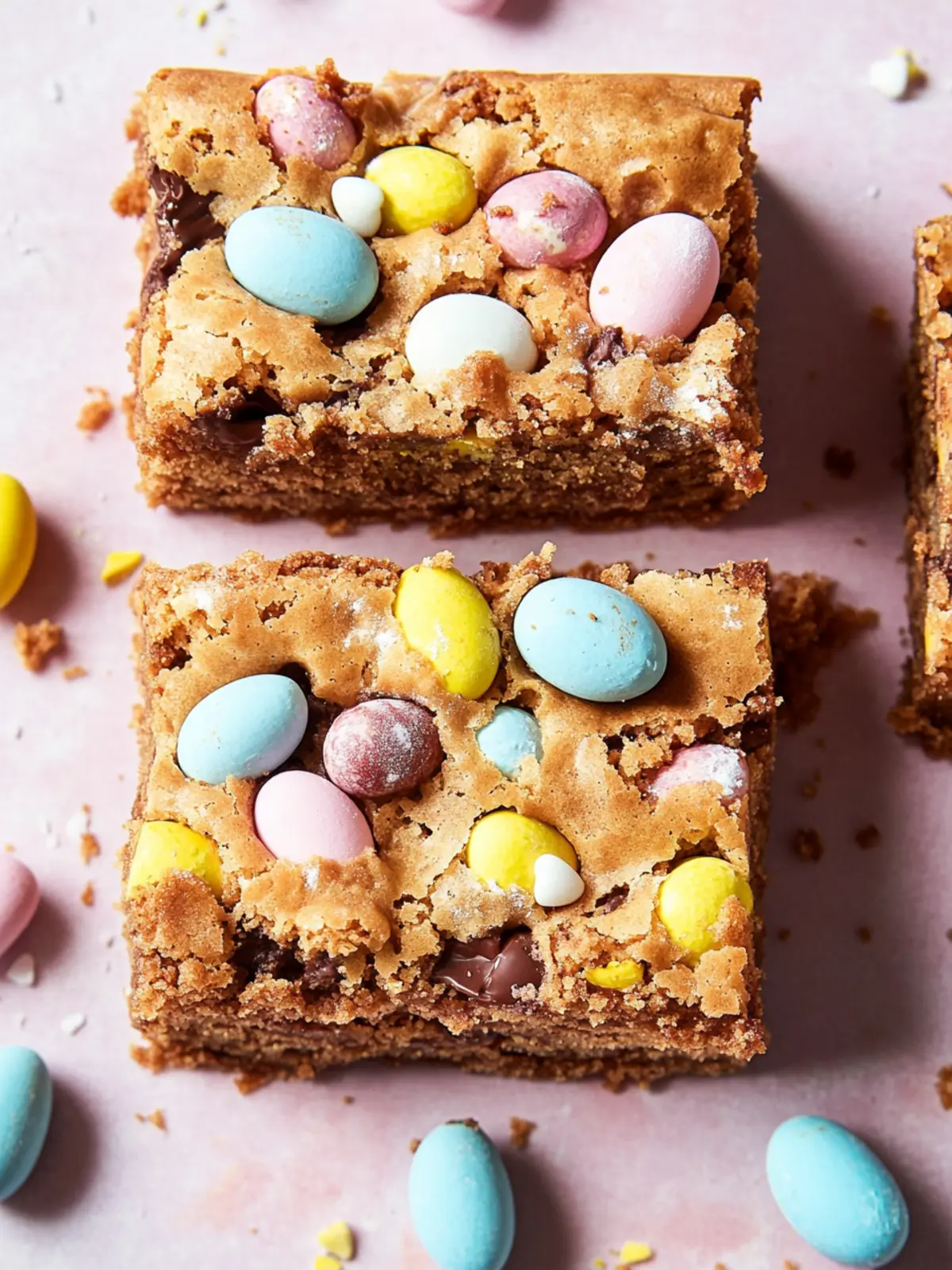 Mini Cadbury Easter Egg Blondies – Sweet, Chewy Bliss Awaits 3 Mini Cadbury Easter Egg Blondies