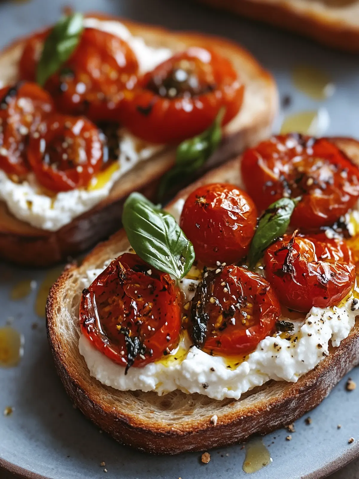 Whipped Ricotta Toast with Roasted Tomatoes & Chili Oil Bliss 5 Whipped Ricotta Toast with Roasted Tomatoes & Chili Oil Recipe