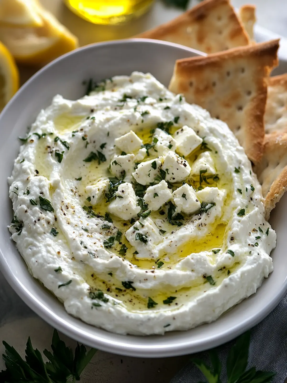 Decadent Creamy Whipped Feta Dip - A Must-Try Appetizer! 3 Creamy Whipped Feta Dip