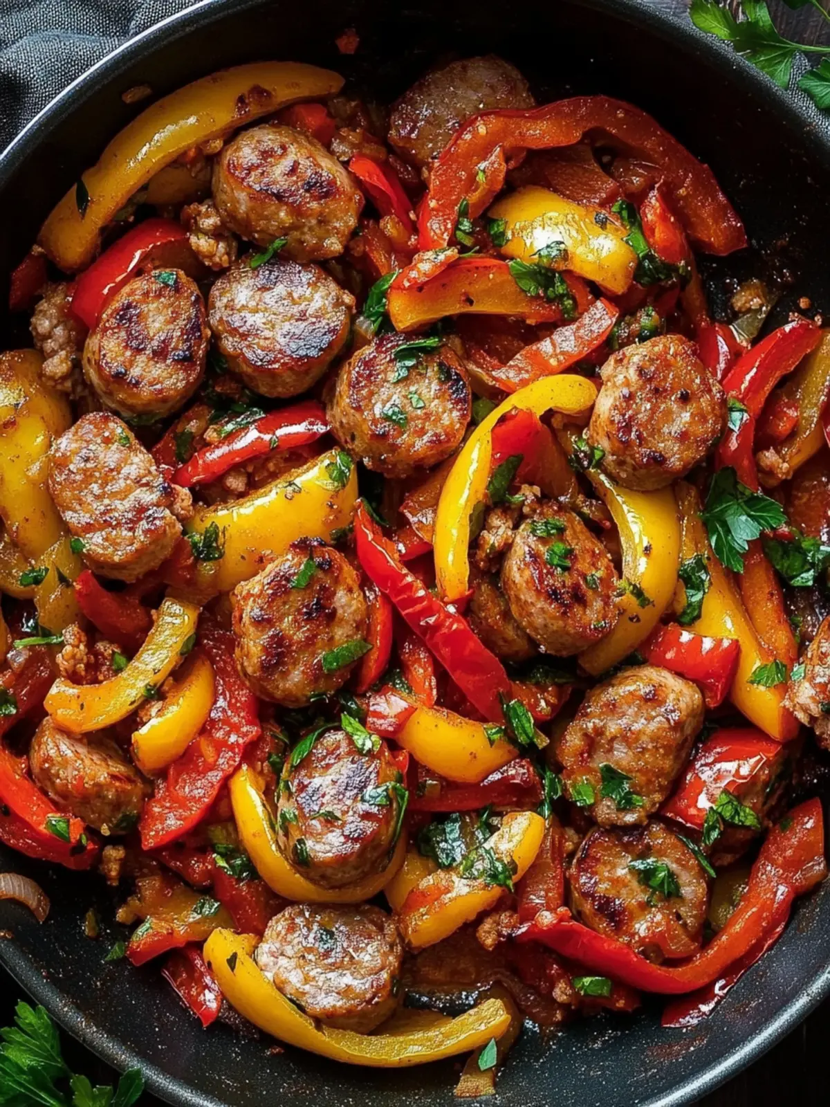 Spicy Sausage & Pepper Skillet: A 30-Minute Dinner Adventure 2 Spicy Sausage & Pepper Skillet