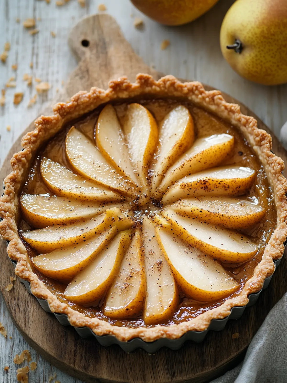 Indulge in Brown Butter Pear Tart: A Cozy, Nutty Delight 4 Brown Butter Pear Tart