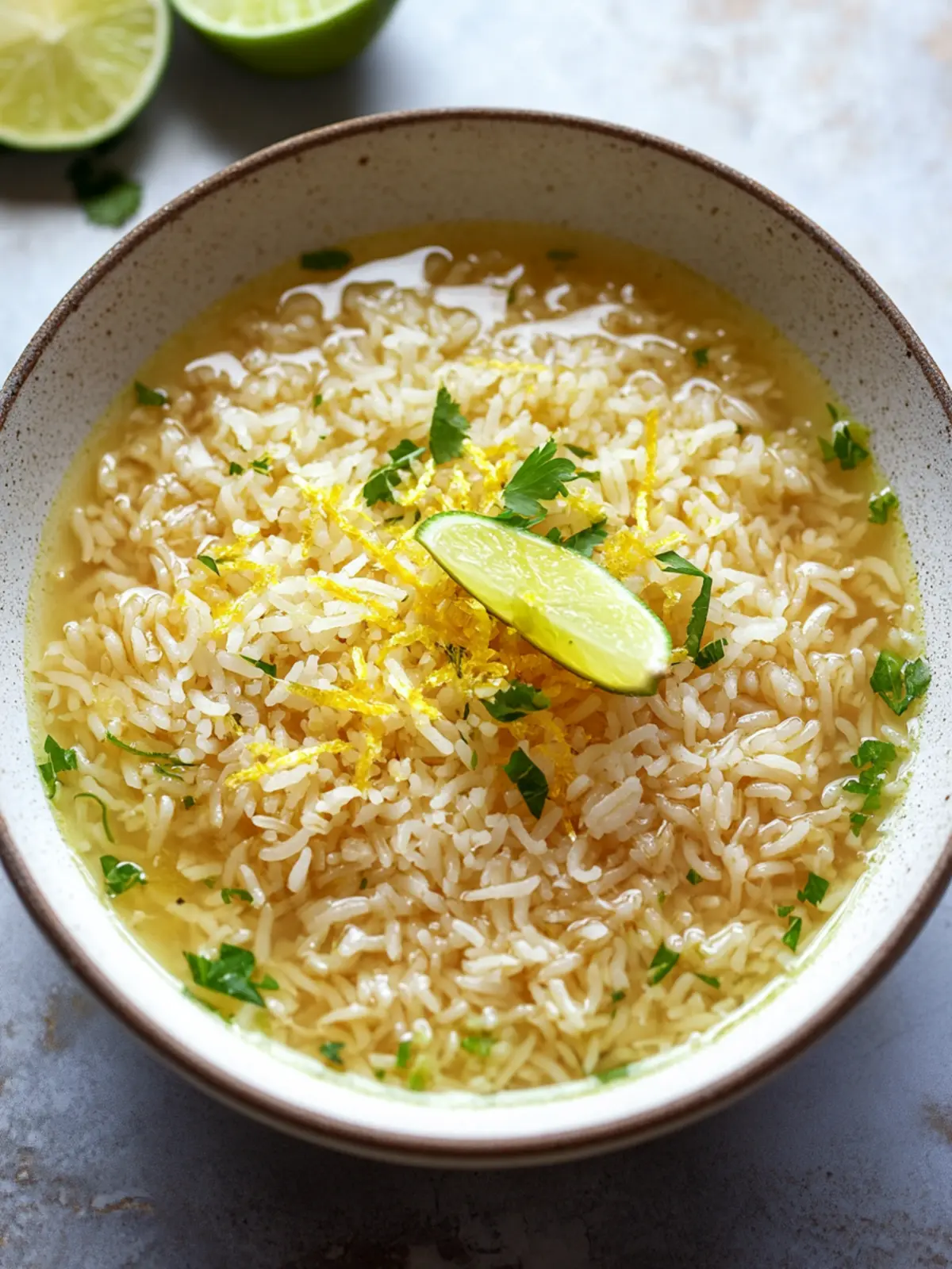 Ginger and Lime Brothy Rice for a Cozy Vegan Comfort Meal 5 Ginger and Lime Brothy Rice