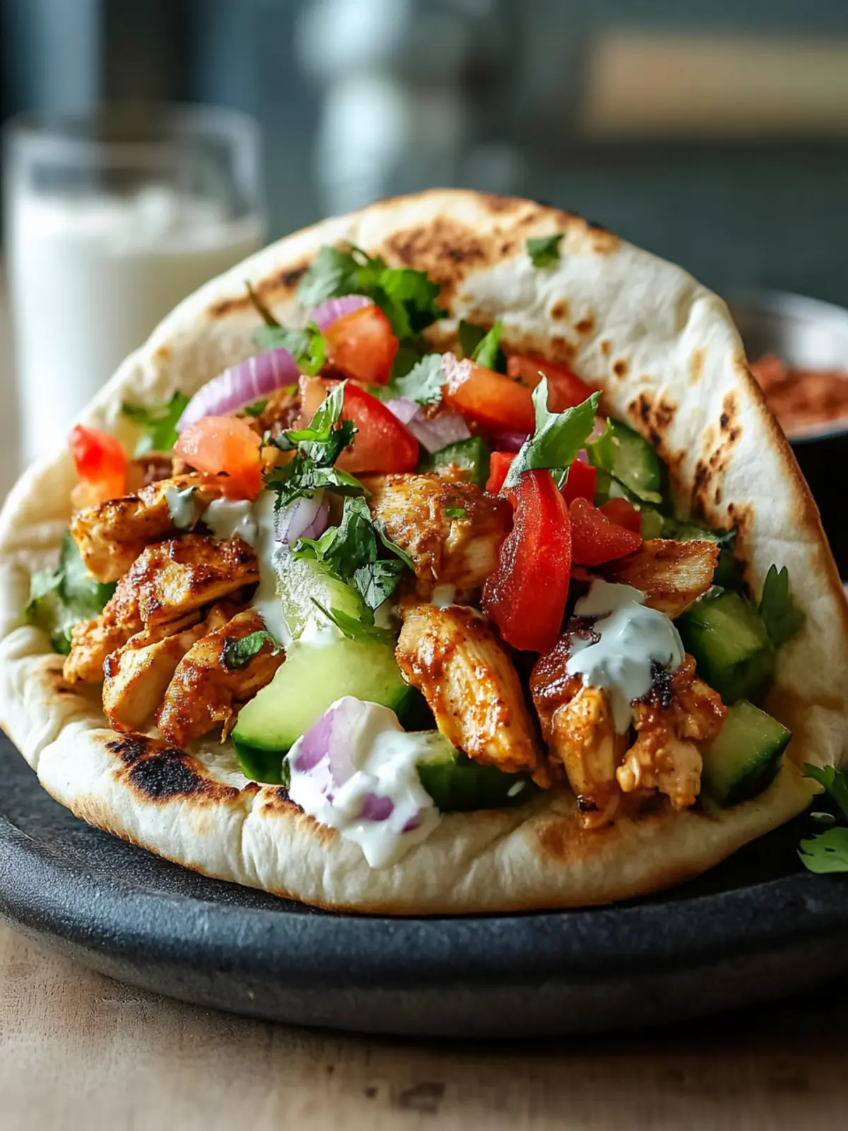 Delicious Chicken Shawarma Pitas Ready in 30 Minutes 3 Chicken Shawarma Pitas