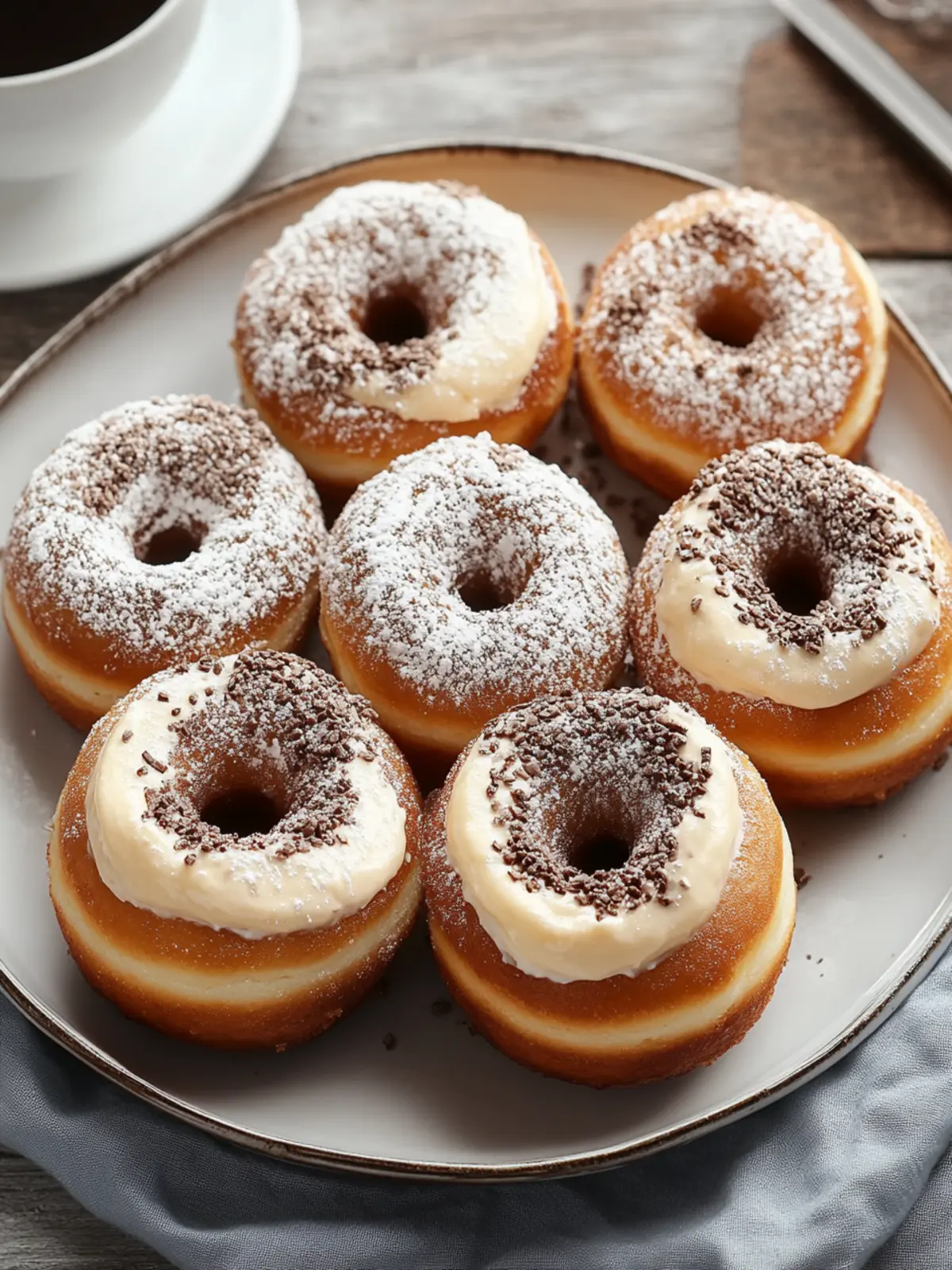 Indulgent Coffee Cream-Filled Donuts to Sweeten Your Morning 4 Coffee Cream-Filled Donuts