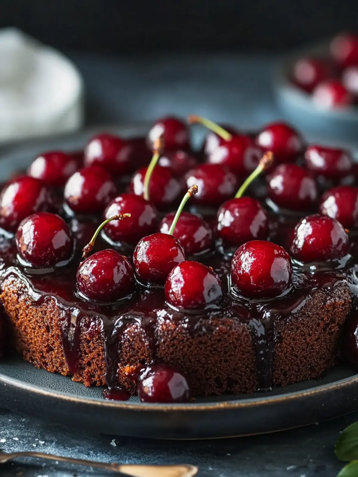 Decadent Chocolate Cherry Upside-Down Cake You’ll Love 4 Chocolate Cherry Upside-Down Cake