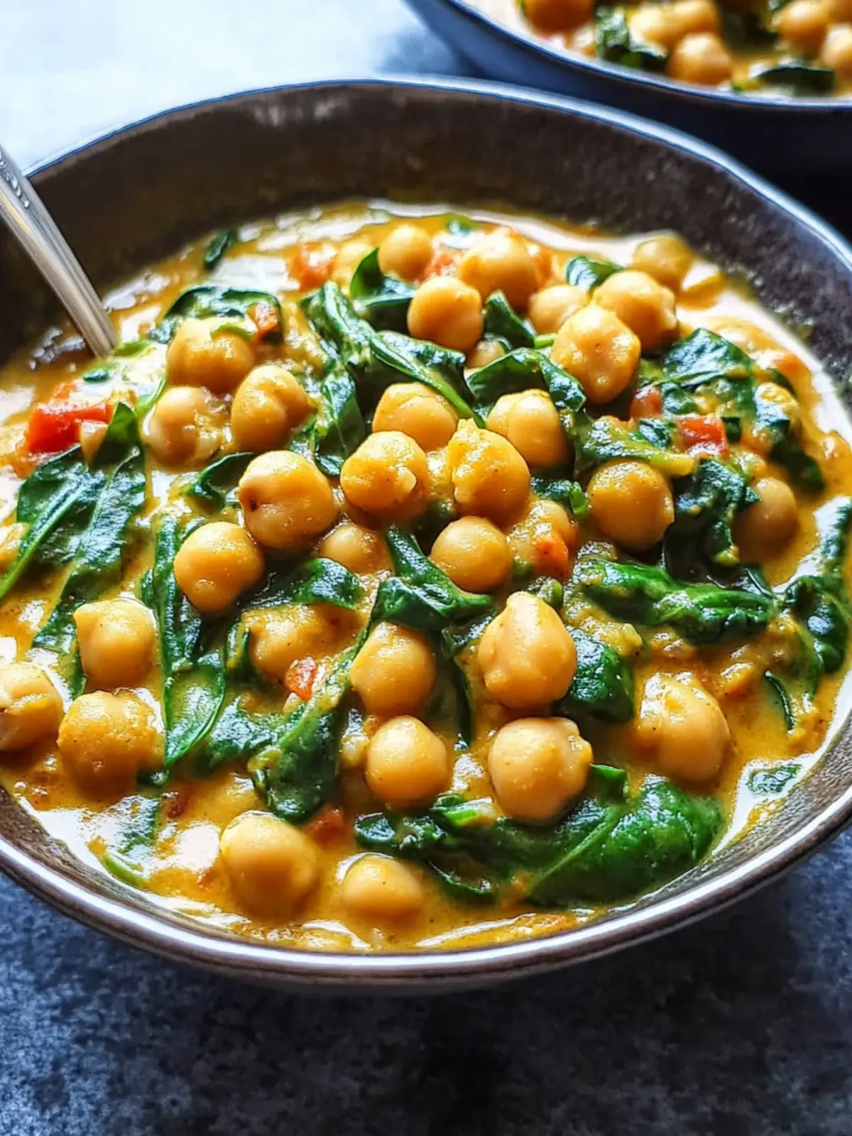 Easy Chickpea and Spinach Curry for Ultimate Comfort Food 3 Chickpea and Spinach Curry