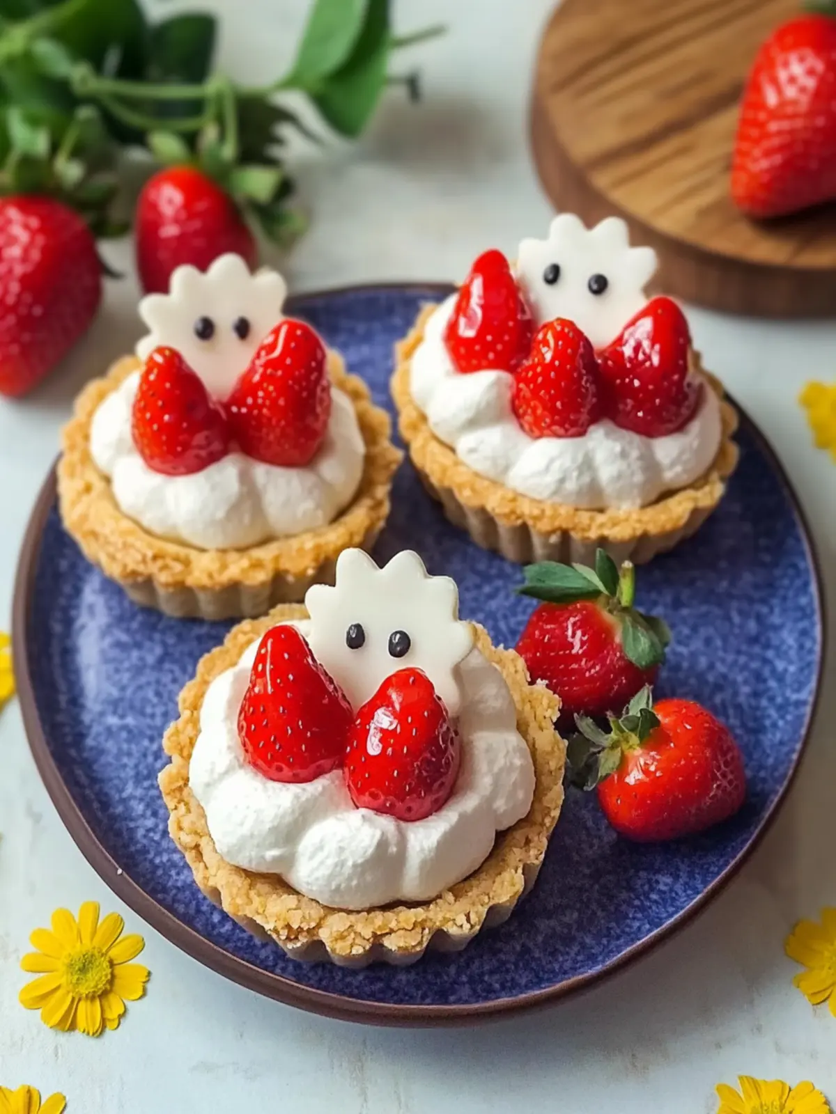 Miffy Strawberry Cheesecake Tartlets: Adorable Bites of Delight 5 Miffy Strawberry Cheesecake Tartlets