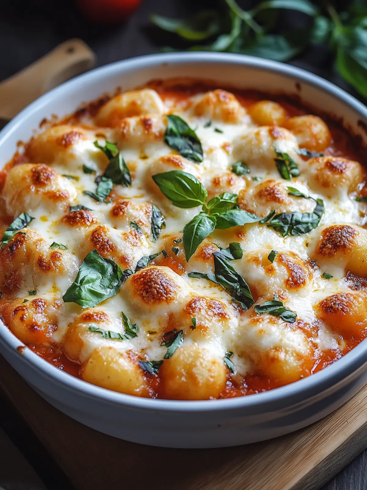 Baked Gnocchi with Tomato & Mozzarella for Cozy Nights 3 Baked Gnocchi with Tomato & Mozzarella