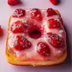 Fluffy Glazed Strawberry Jam Donut Focaccia You Must Try! 3 Glazed Strawberry Jam Donut