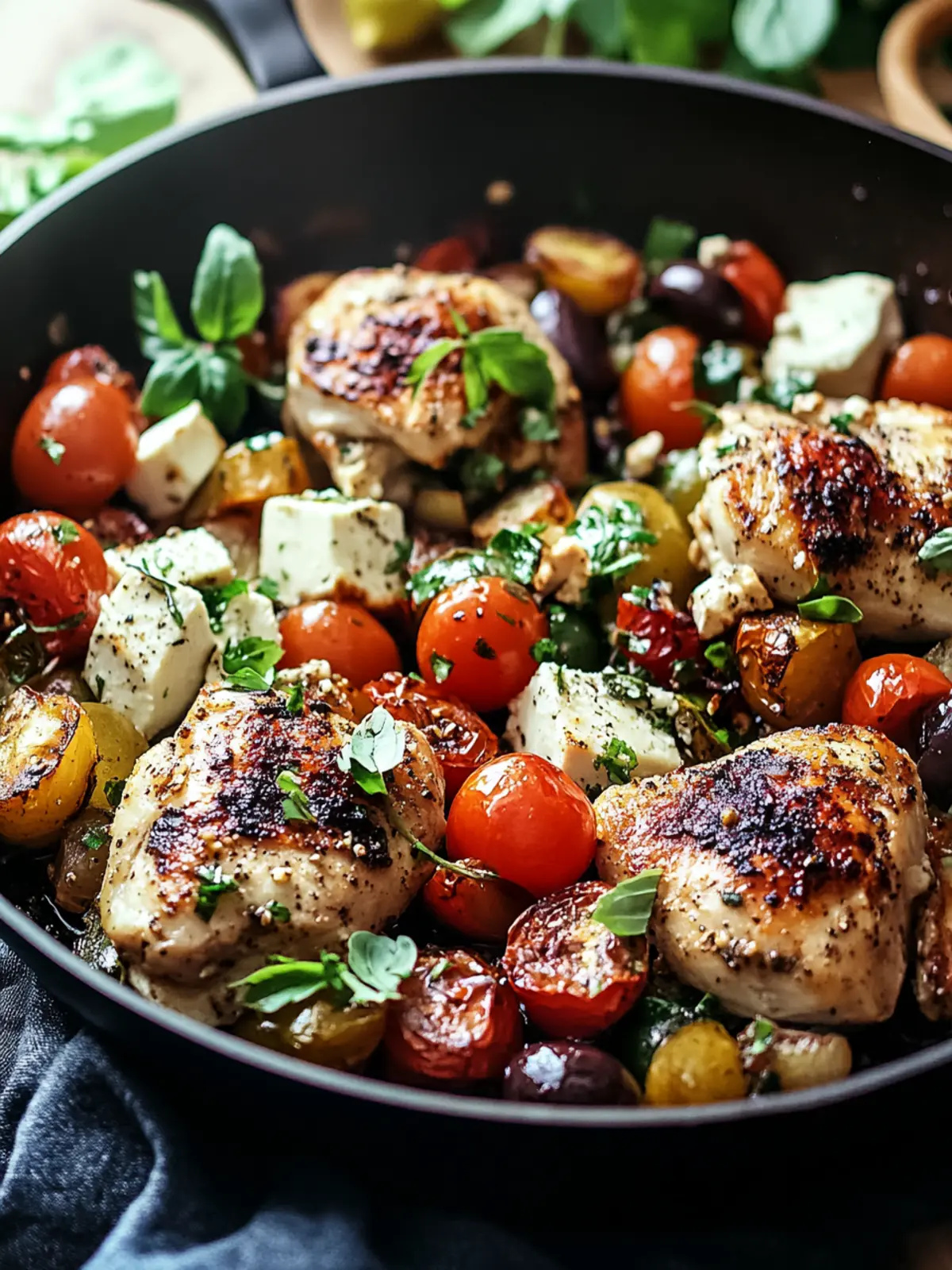 Skillet Greek Chicken for a Quick Mediterranean Feast 3 Skillet Greek Chicken