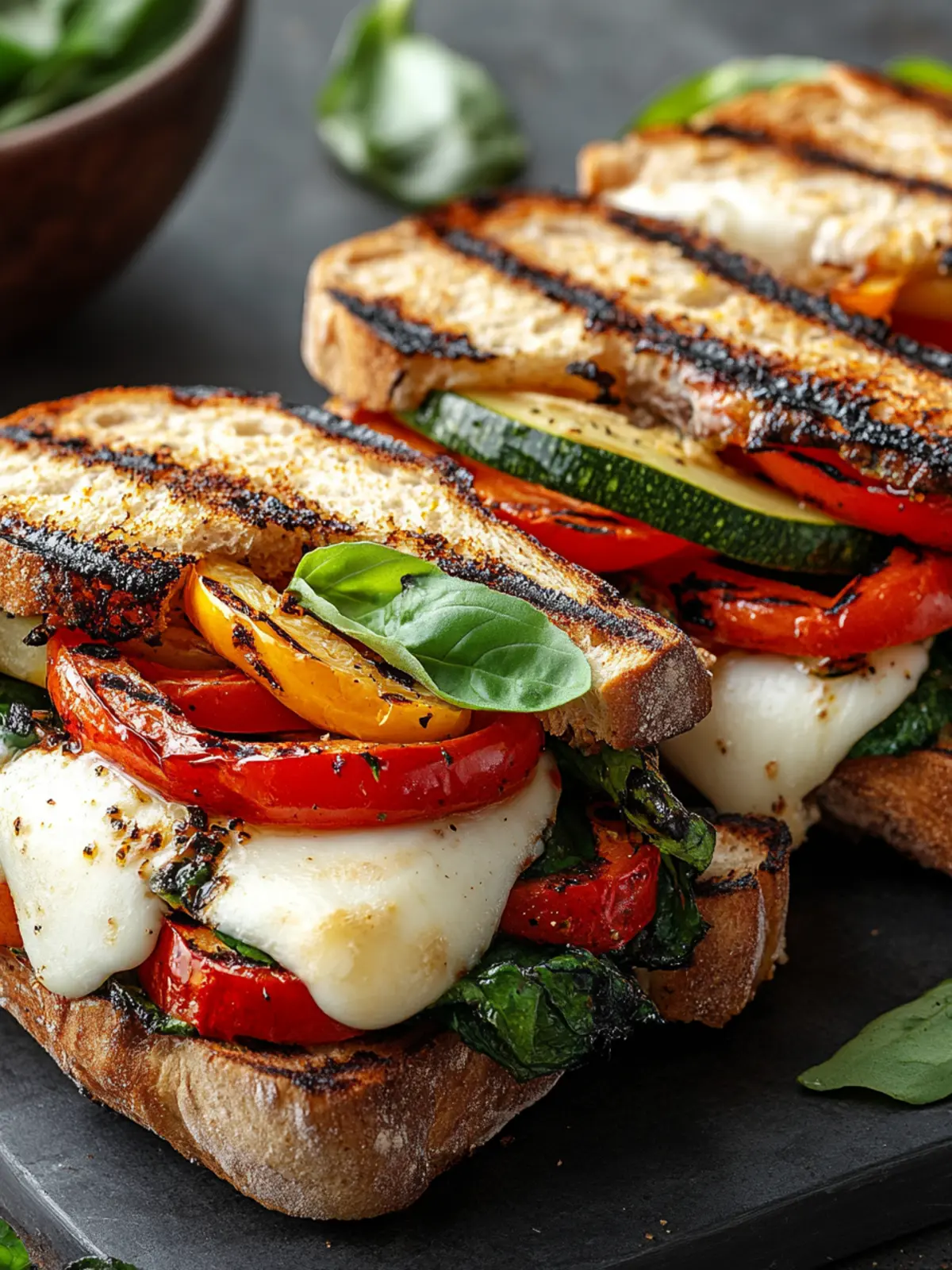 Grilled Veggie Mozzarella Sandwiches for a Flavorful Escape 3 Grilled Veggie Mozzarella Sandwiches