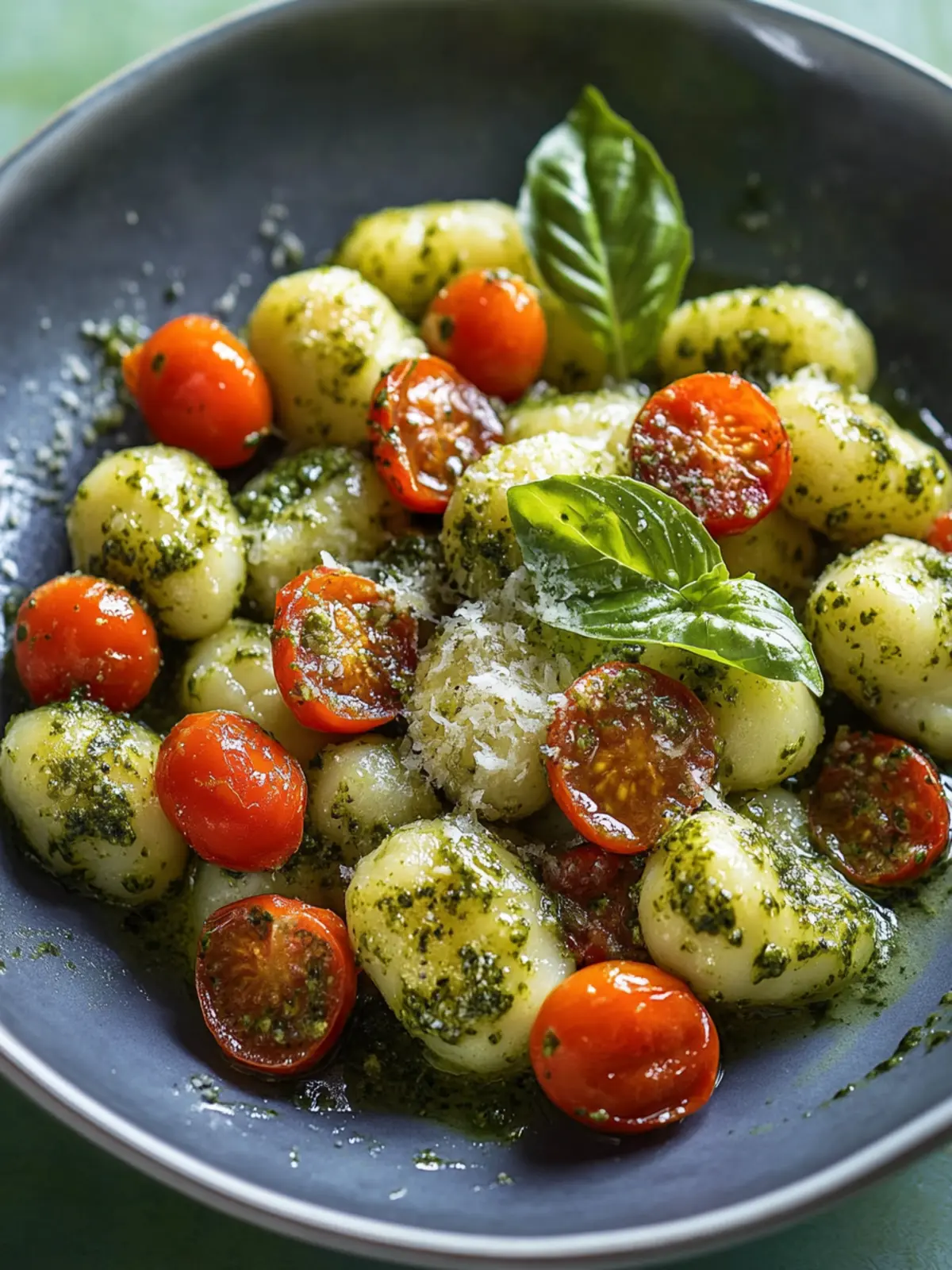 Delicious Pesto Gnocchi with Cherry Tomatoes in 25 Minutes 3 Pesto Gnocchi with Cherry Tomatoes