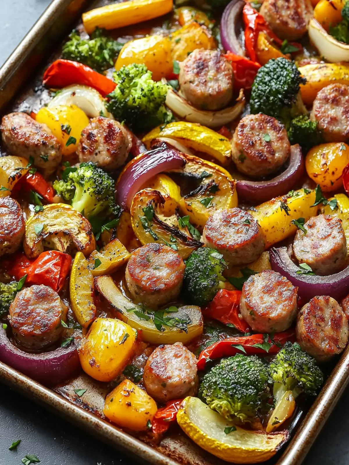 Savor the Flavor: Sausage and Vegetable Sheet Pan Dinner 4 Sausage and Vegetable Sheet Pan Dinner