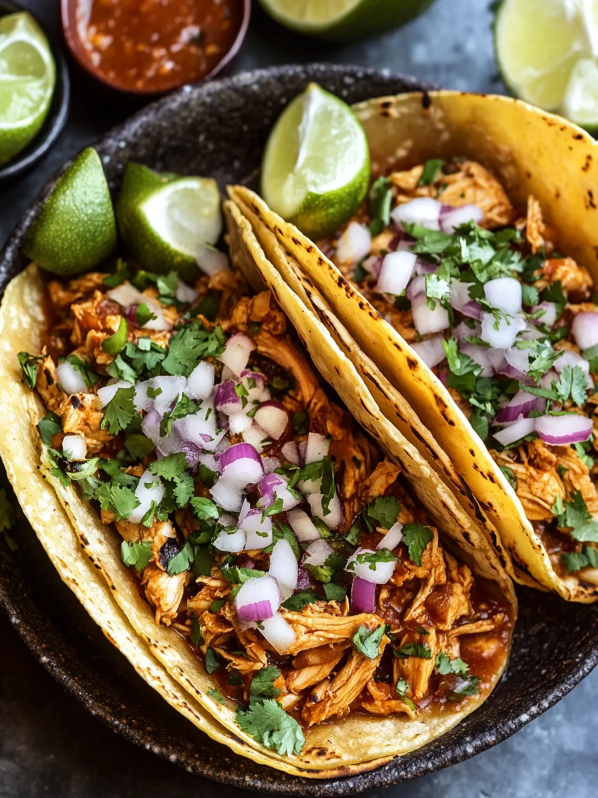 Irresistible Chicken Birria Tacos with Savory Dipping Broth 2 Chicken Birria Tacos