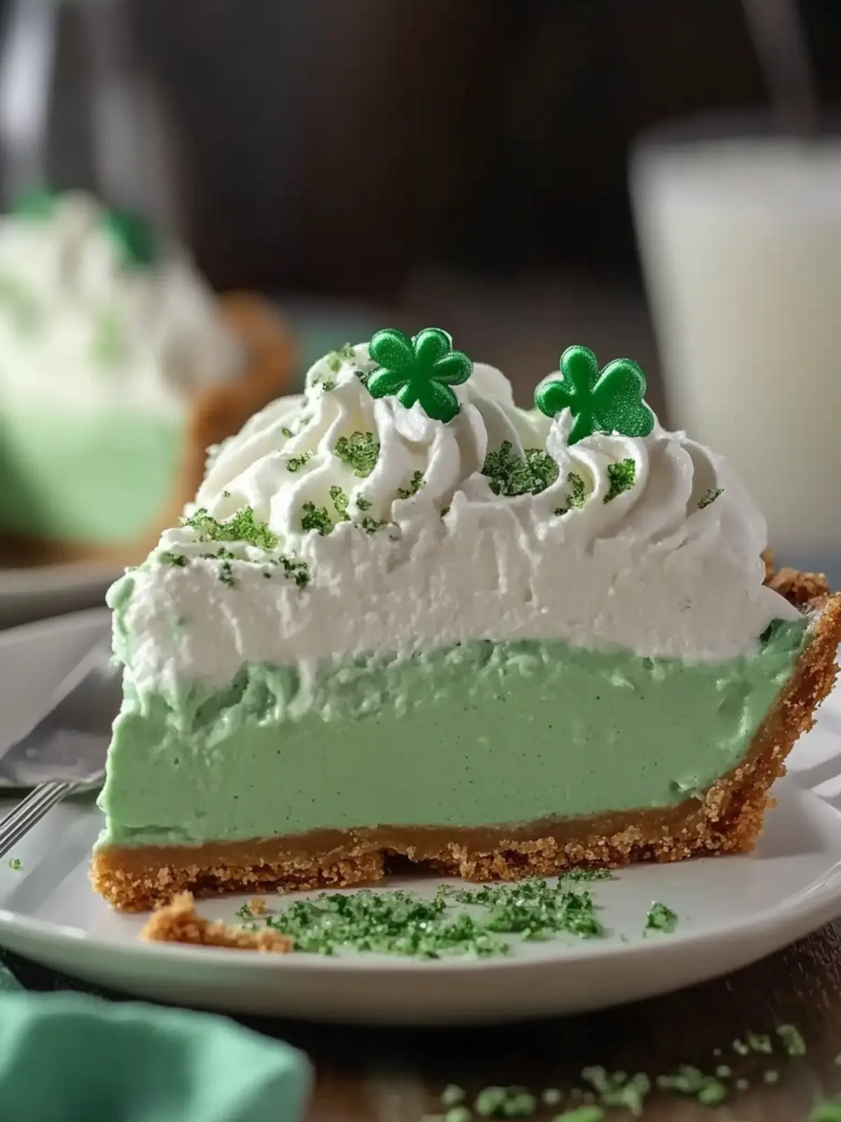 Shamrock Shake Pie: A Festive No-Bake Minty Treat 4 Shamrock Shake Pie
