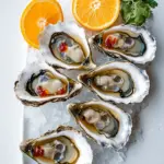 Zesty Fresh Oysters with Ponzu Jelly & Orange Delight 43 Fresh Oysters, Ponzu Jelly & Orange