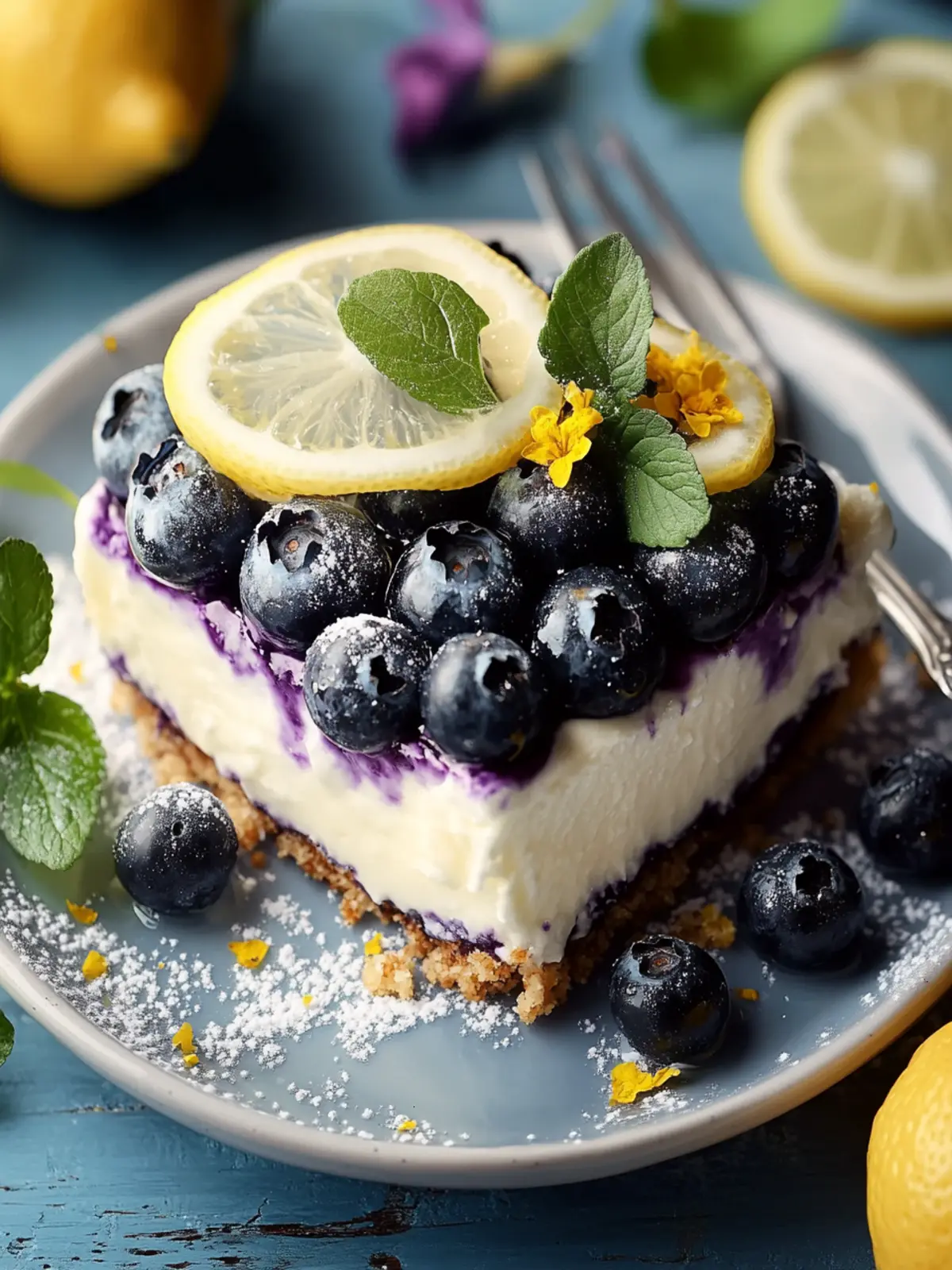 Blueberry Lemon Heaven Dessert: A Creamy No-Bake Delight 3 Blueberry Lemon Heaven Dessert