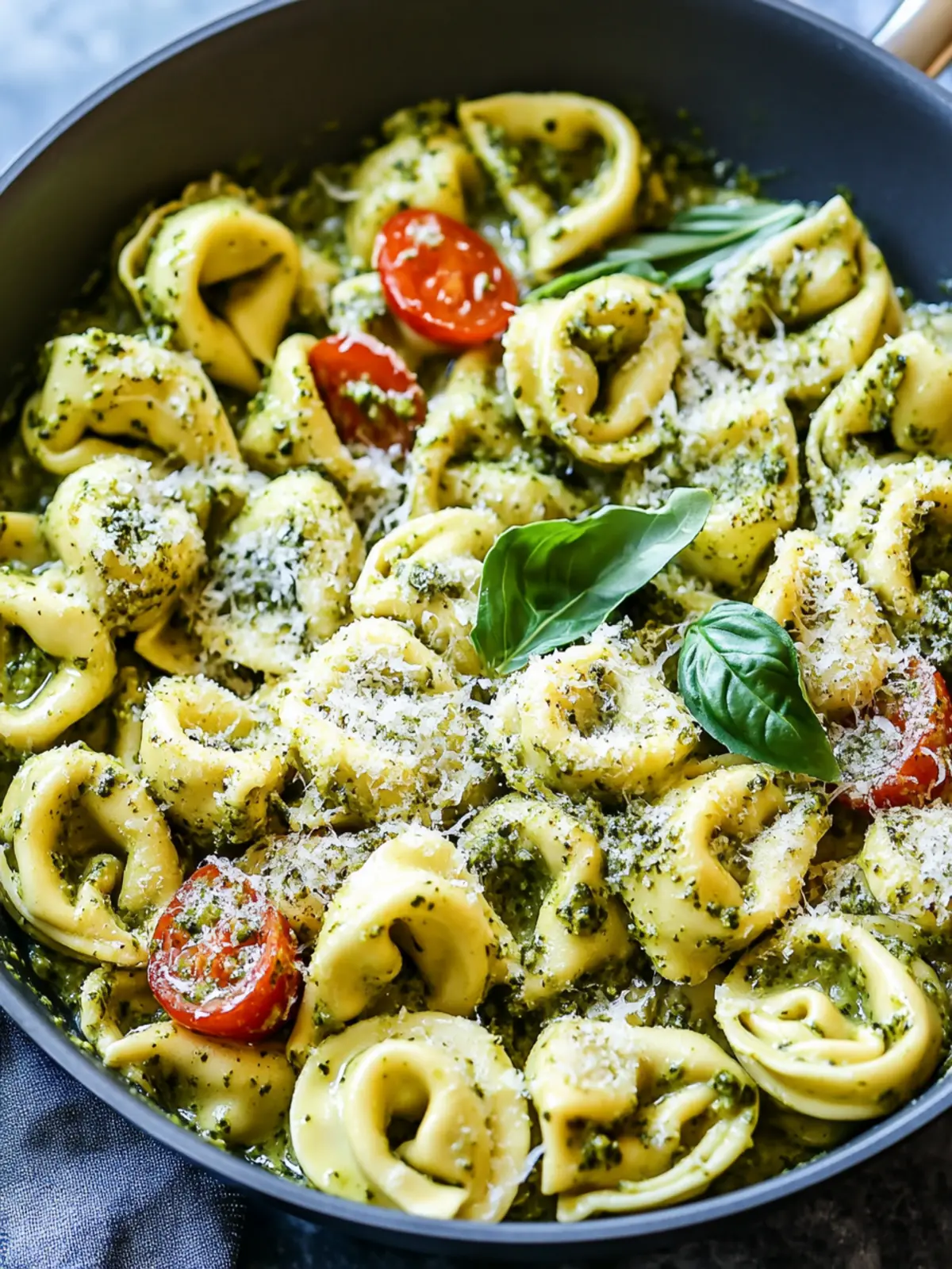 Creamy Pesto Tortellini Skillet Ready in 30 Minutes 2 Creamy Pesto Tortellini Skillet
