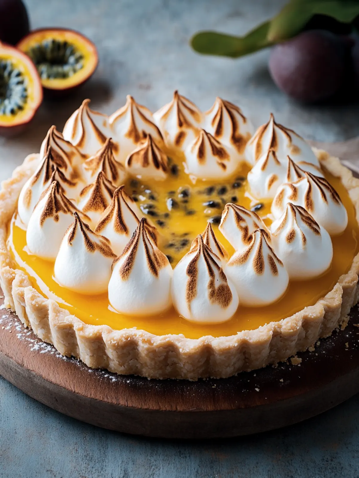 Dreamy Passionfruit Tart with Toasted Meringue Perfection 5 Passionfruit Tart with Toasted Meringue