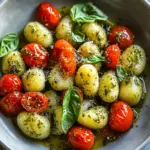 Delicious Pesto Gnocchi with Cherry Tomatoes in 25 Minutes 7 Pesto Gnocchi with Cherry Tomatoes