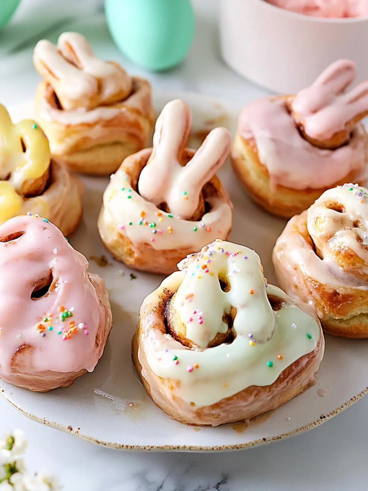 Festive Easter Bunny Cinnamon Rolls that Wow Every Brunch 4 Easter Bunny Cinnamon Rolls