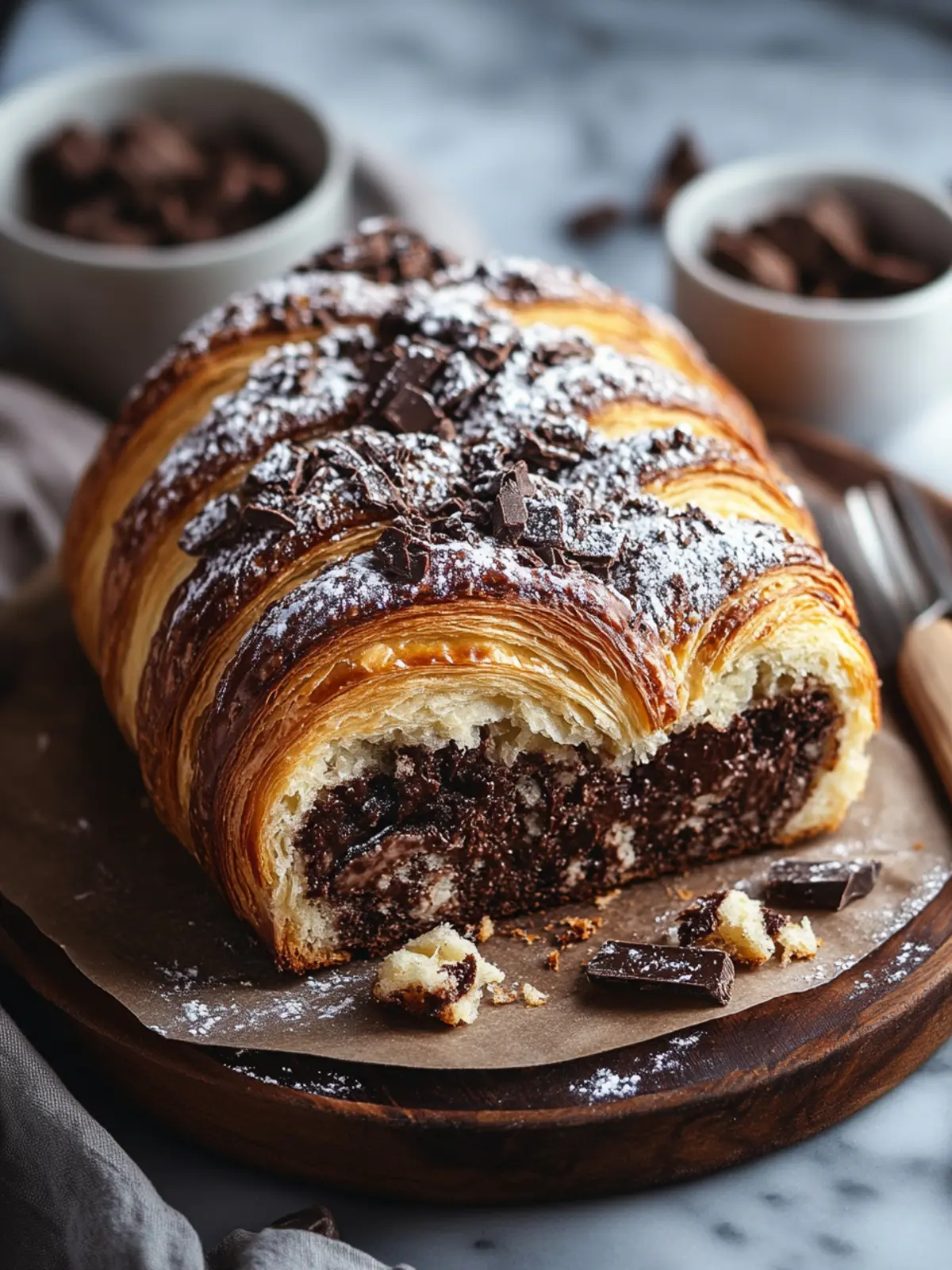 Decadent Chocolate Croissant Loaf for Breakfast Bliss 5 Chocolate Croissant Loaf