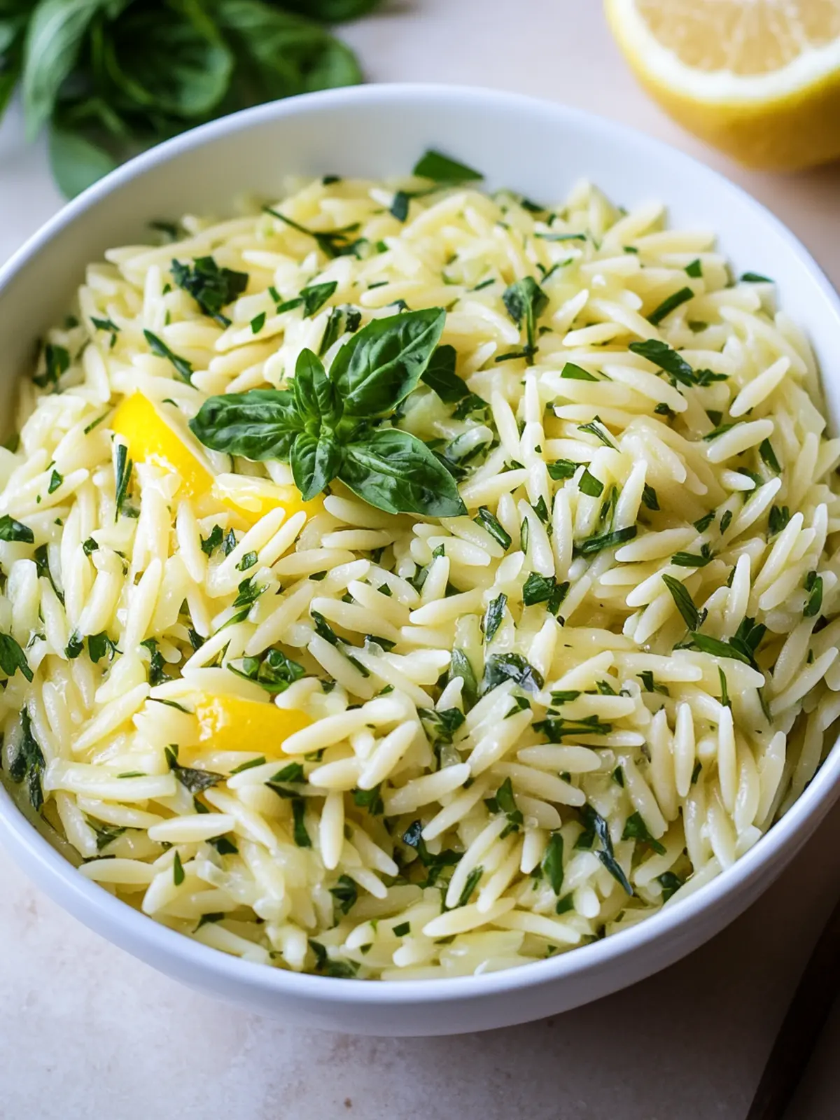 Lemon Herb Orzo: Your Quick, Zesty Side Dish Delight 2 Lemon Herb Orzo