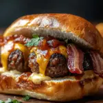Bourbon BBQ Bacon Cheeseburger Meatballs for Epic Flavor Bliss 6 Bourbon BBQ Bacon Cheeseburger Meatball