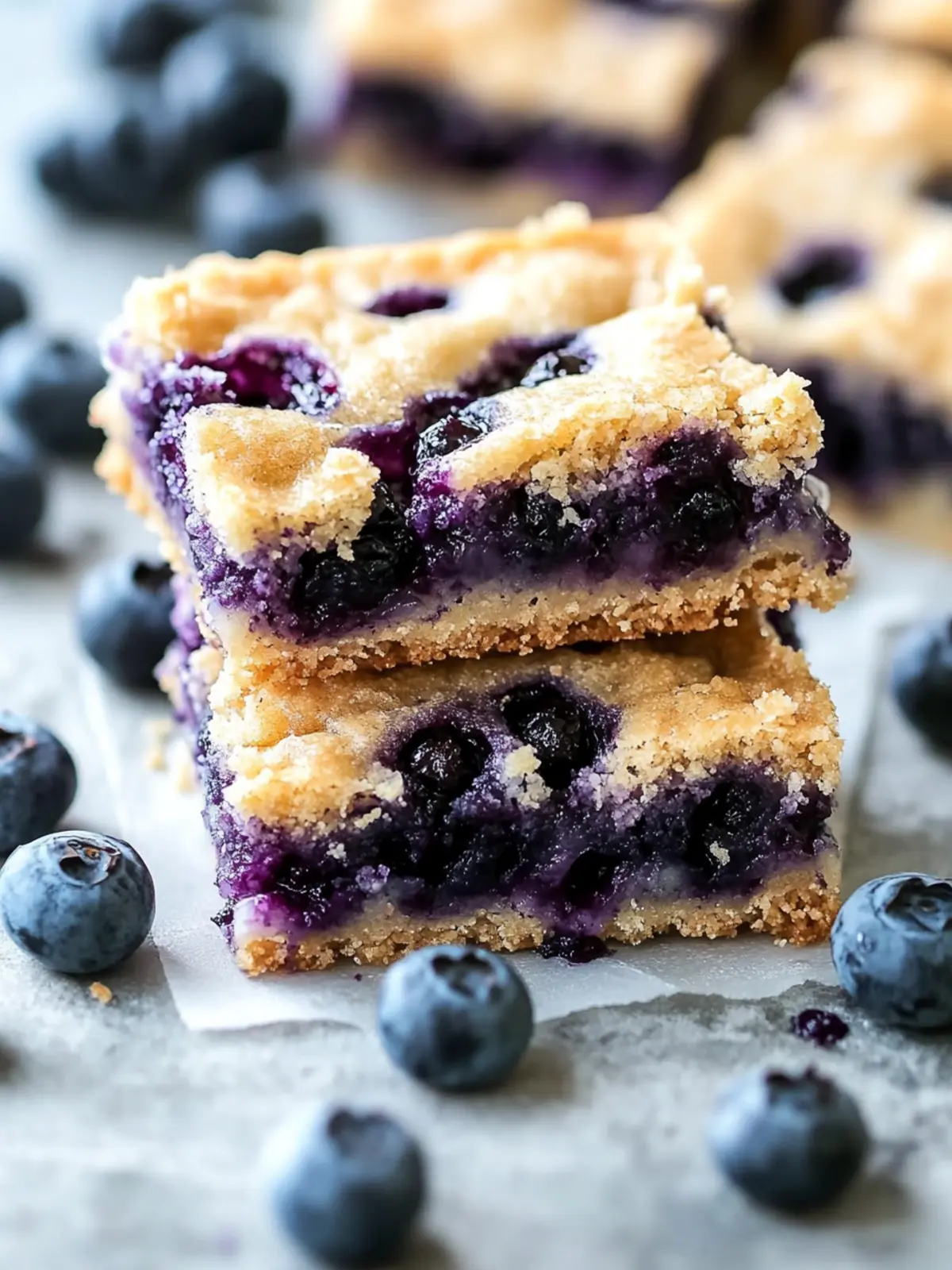 Delicious Blueberry Soft Baked Bars That Everyone Will Love 3 Delicious Blueberry Soft Baked Bars