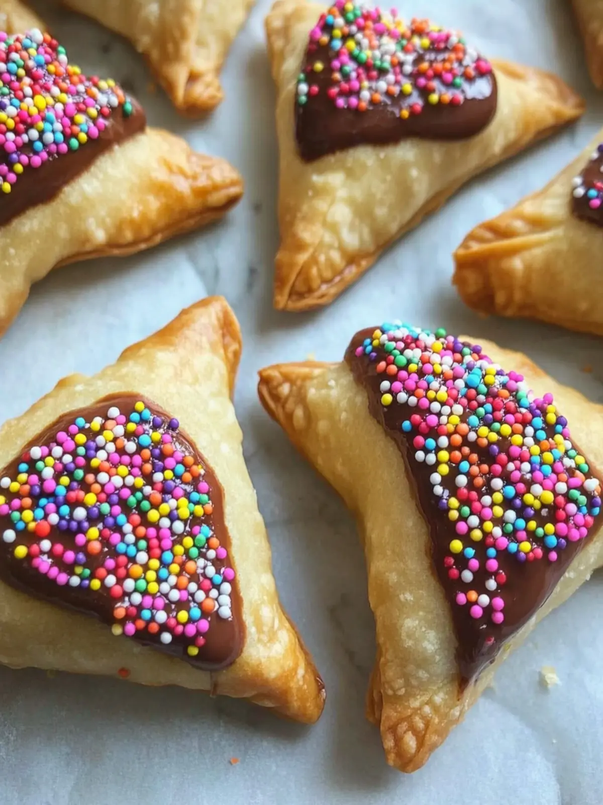 Chocolate and Sprinkles Dipped Hamantaschen Recipe You'll Love 2 Chocolate and Sprinkles Dipped Hamantaschen Recipe