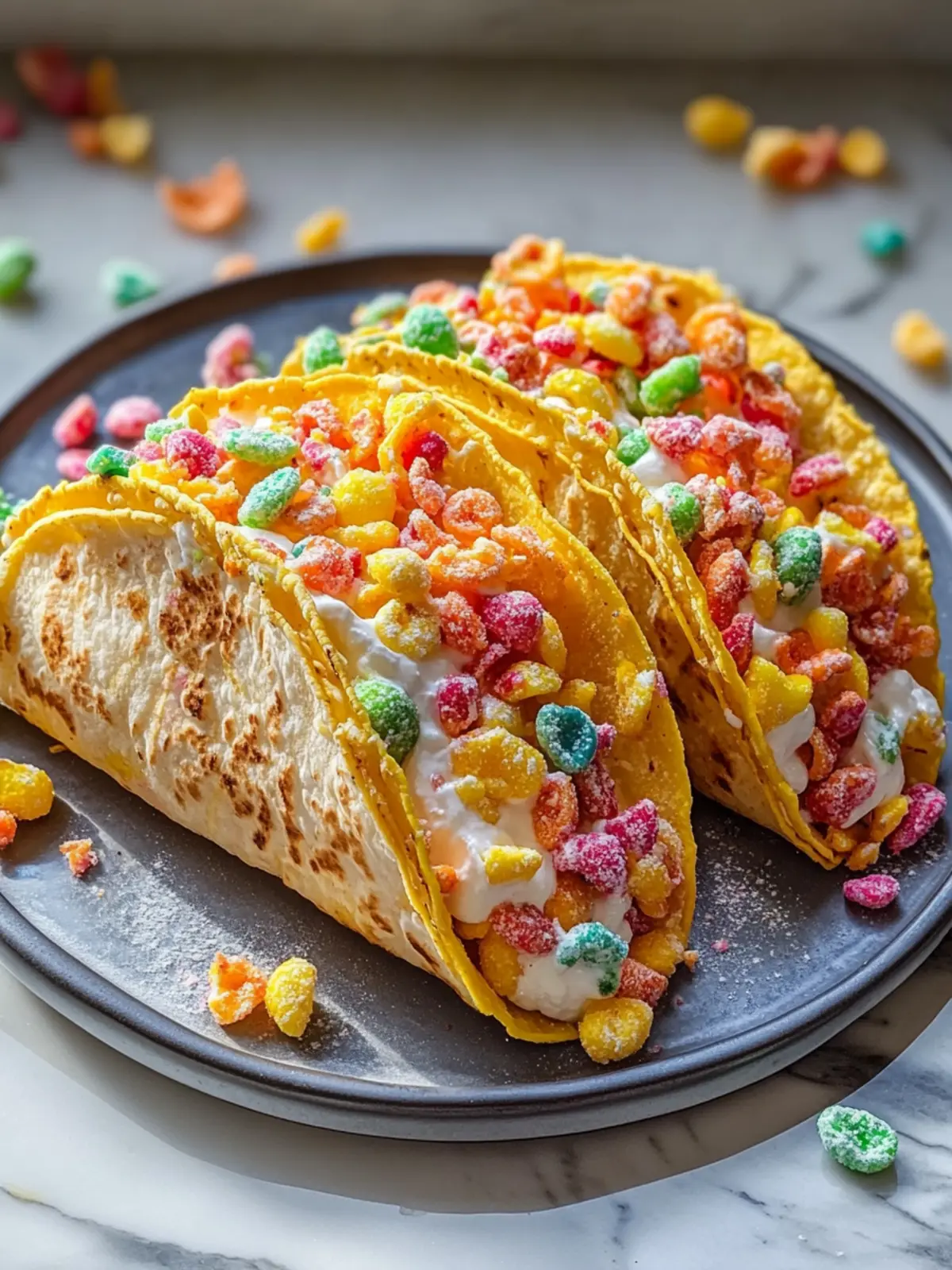 Fruity Pebbles Cheesecake Tacos: A Fun Twist on Dessert 3 Fruity Pebbles Cheesecake Tacos