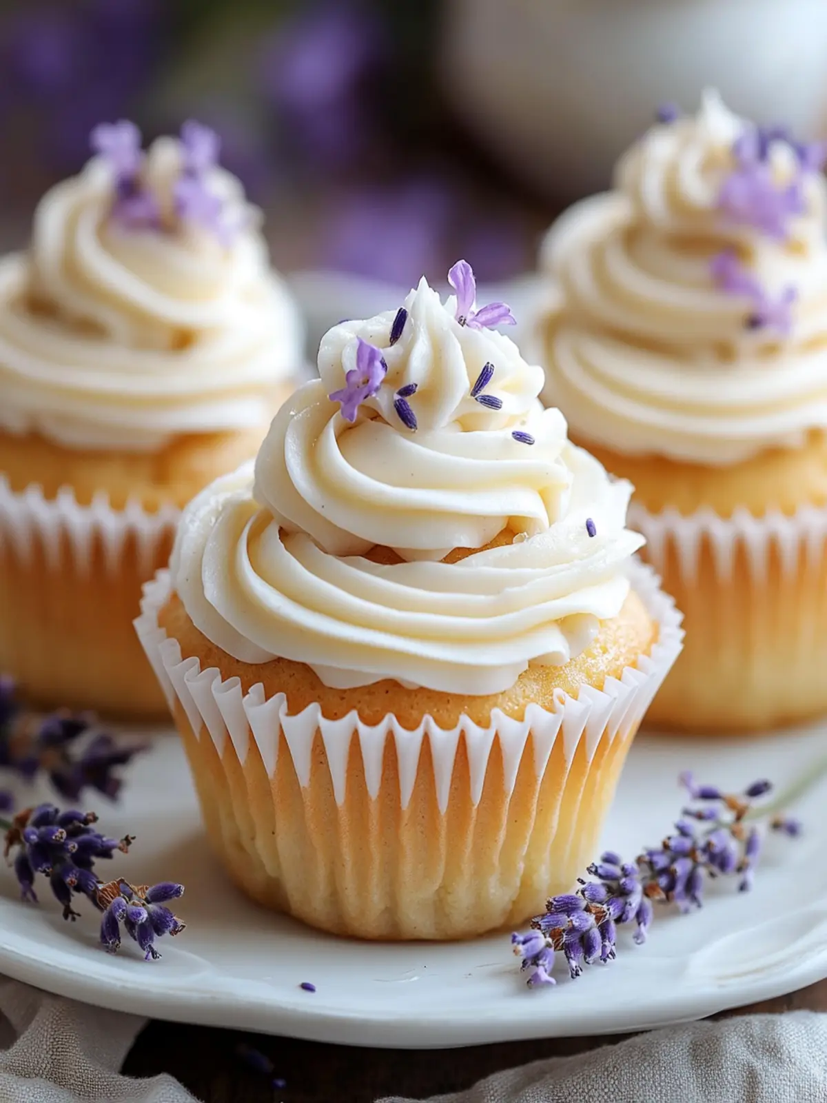 Lavender Honey Cupcakes: A Sweet Floral Delight to Savor 3 Lavender Honey Cupcakes