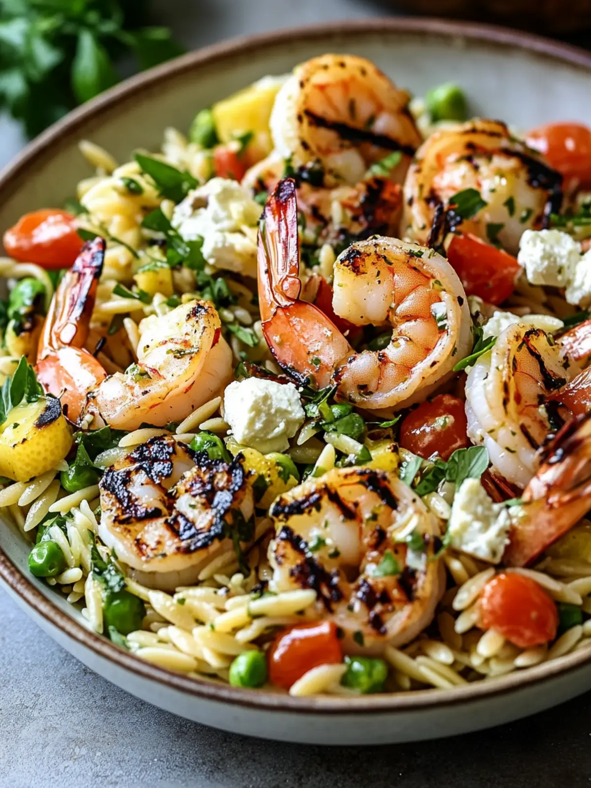 Zesty Greek-Style Lemony Grilled Shrimp Orzo Salad You’ll Love 5 Greek-Style Lemony Grilled Shrimp Orzo Salad