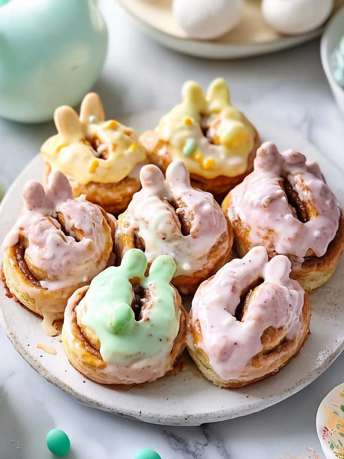 Festive Easter Bunny Cinnamon Rolls that Wow Every Brunch 5 Easter Bunny Cinnamon Rolls