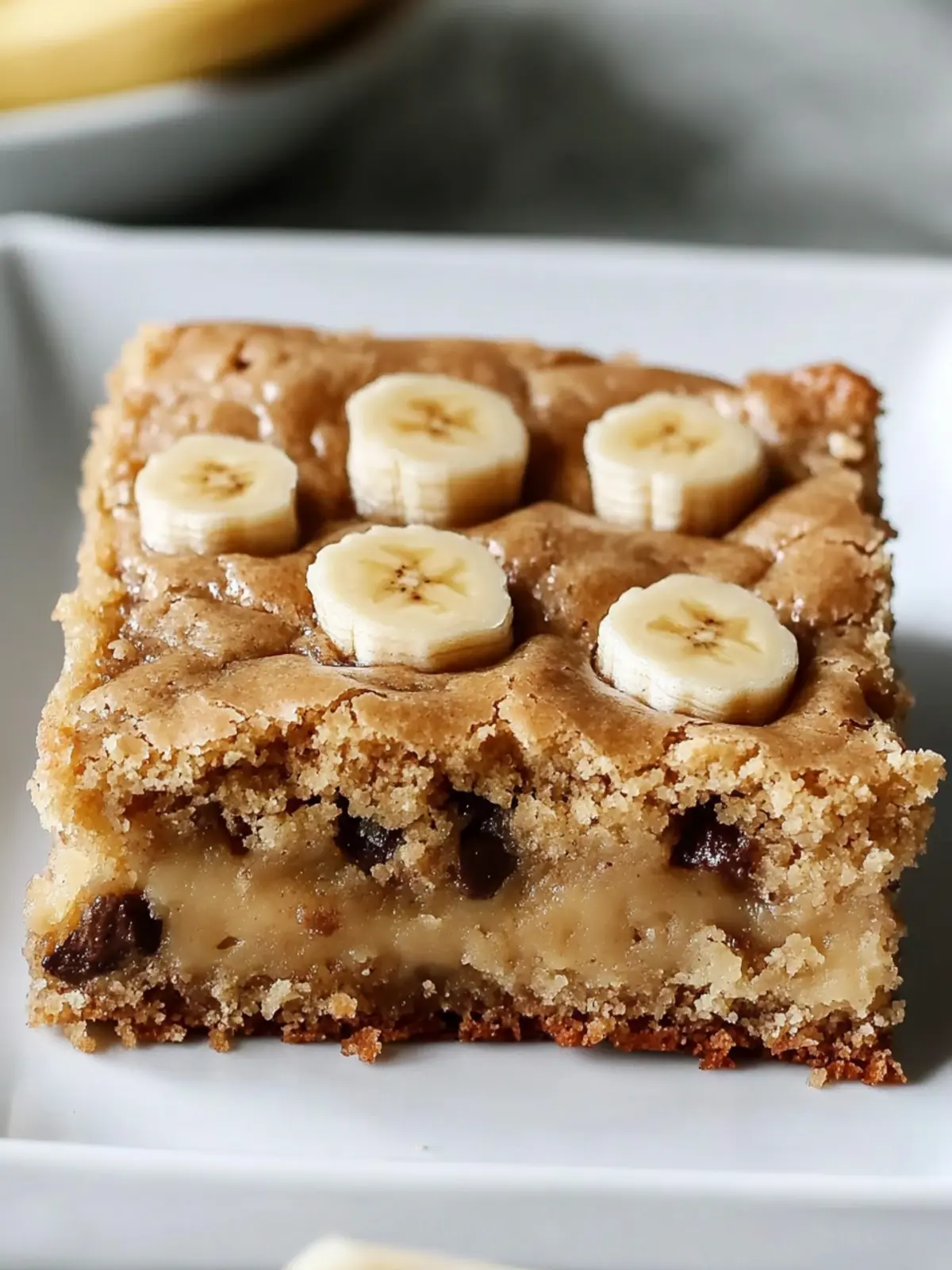 Irresistible Banana Bread Blondies with Rich Brown Butter Glaze 5 Banana Bread Blondies