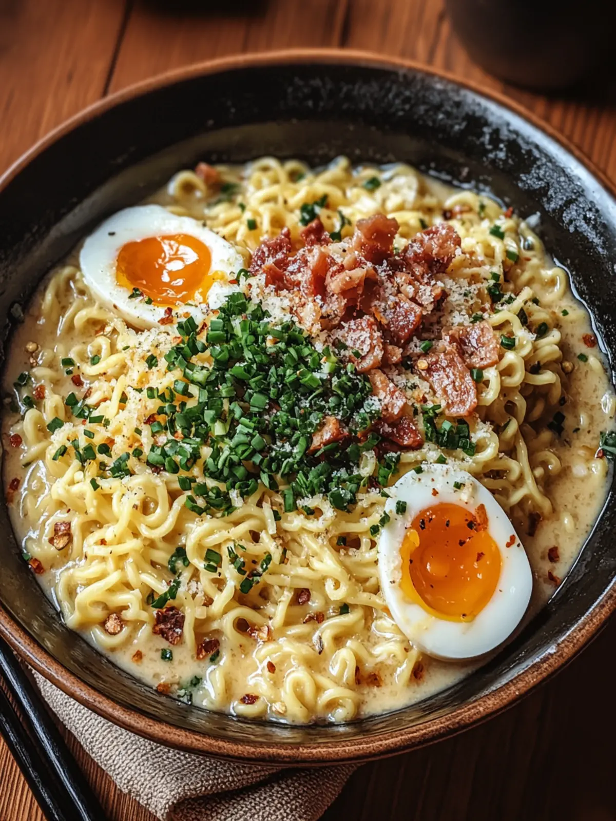 Ramen Carbonara: Quick Comfort for Busy Food Lovers 2 Ramen Carbonara