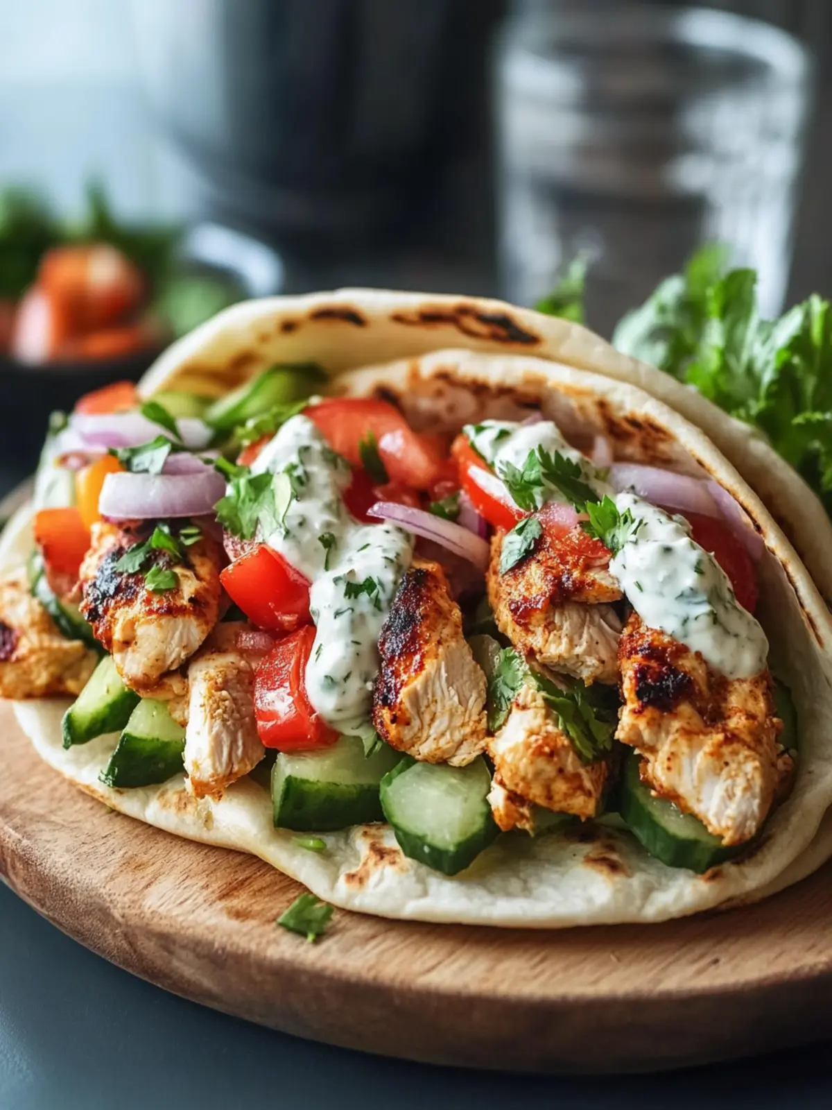 Delicious Chicken Shawarma Pitas Ready in 30 Minutes 2 Chicken Shawarma Pitas