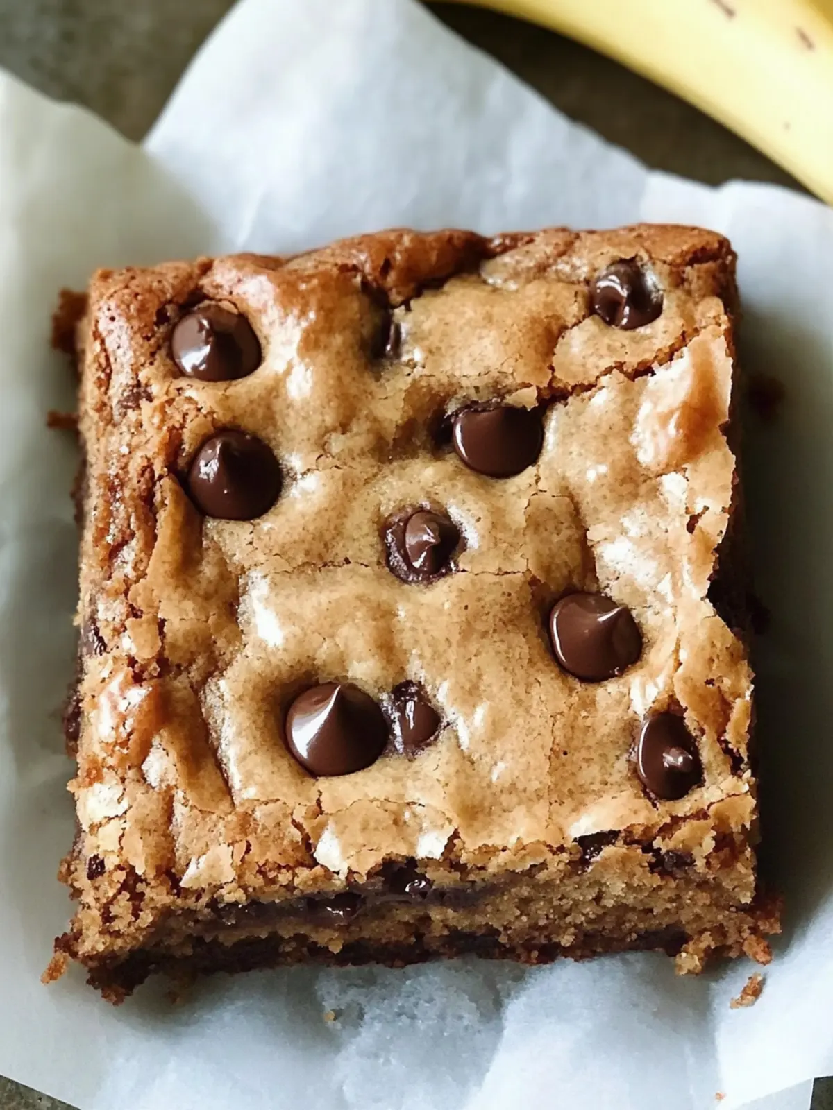 Irresistible Banana Bread Blondies with Rich Brown Butter Glaze 2 Banana Bread Blondies